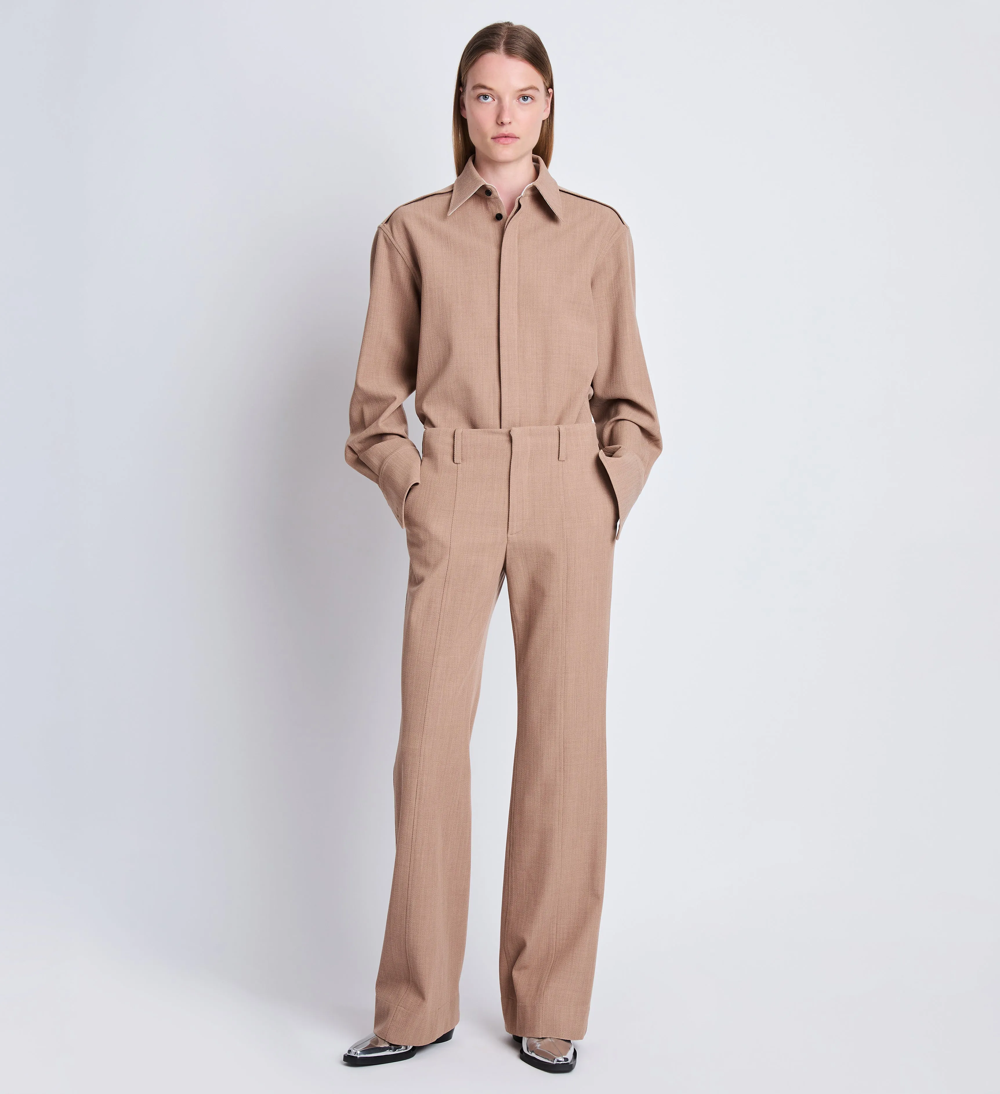 Barbara Pant in Wool Melange sold by Proenza Schouler product image thumbnail 2