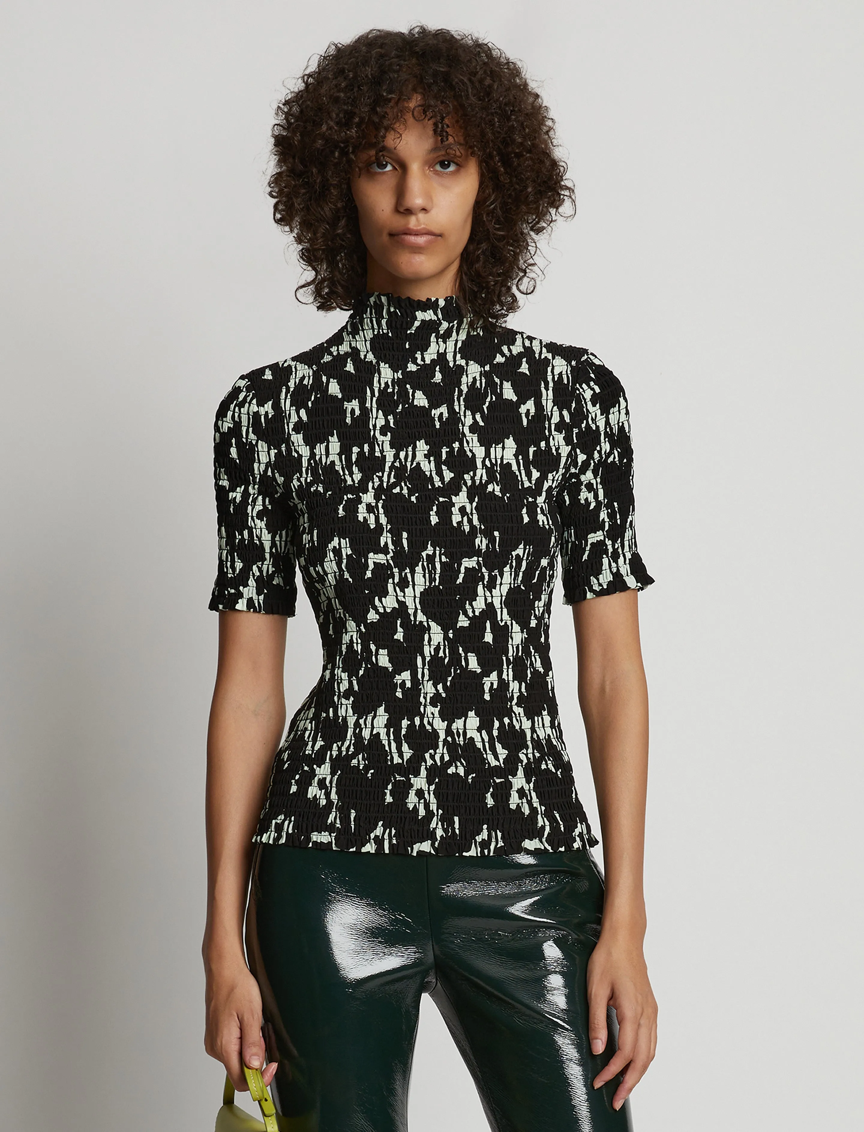 Viscose Flou Smocked Top sold by Proenza Schouler product image thumbnail 2