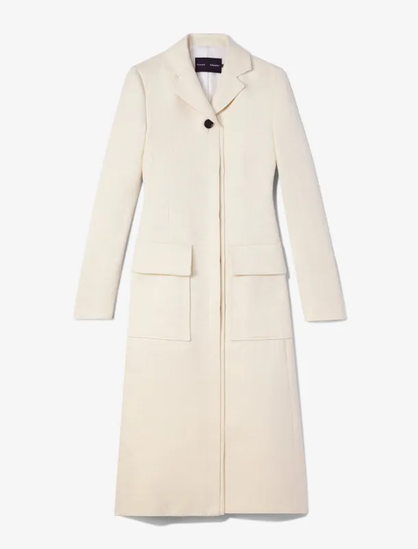 Cotton Wool Jacquard Coat - CANVAS sold by Proenza Schouler