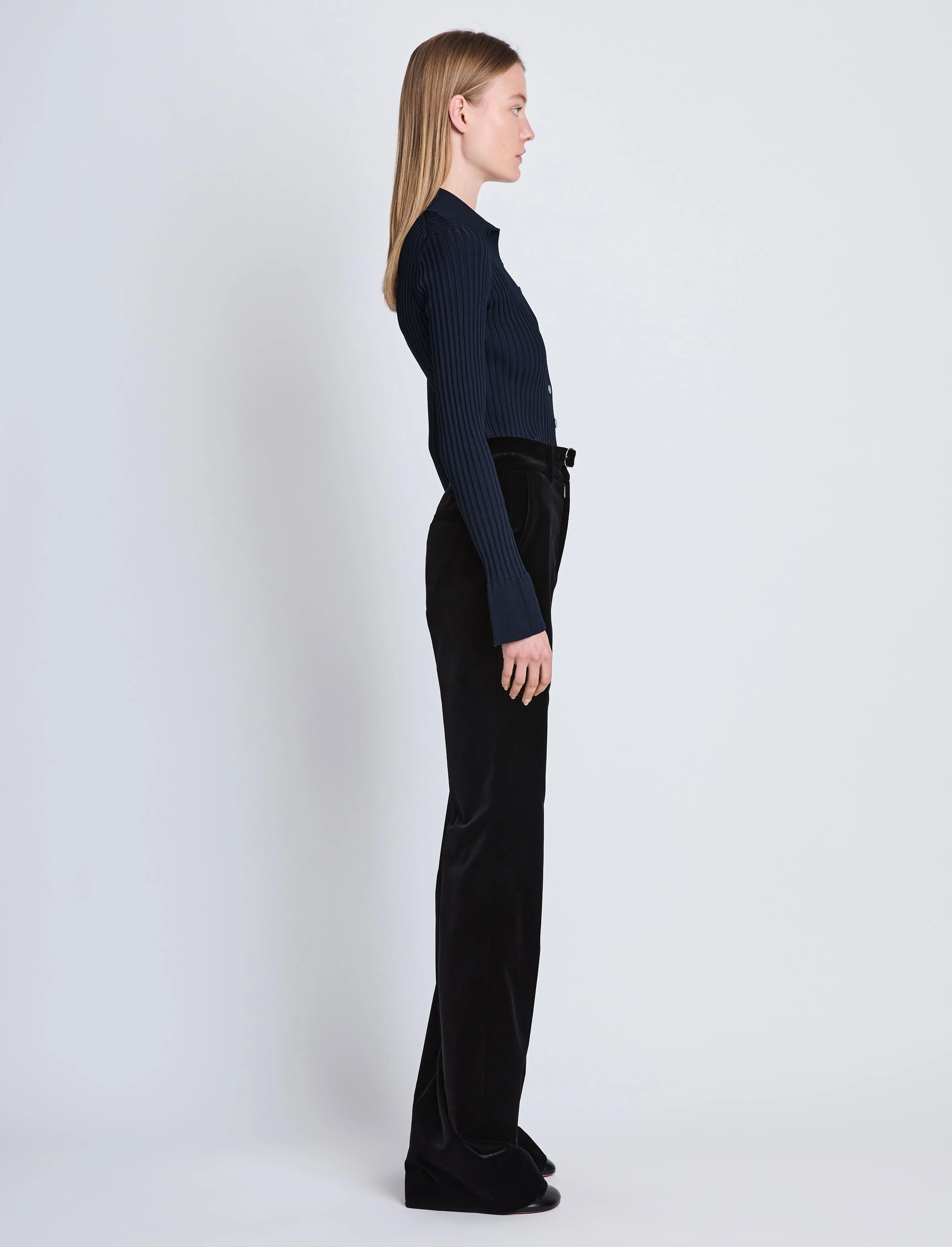 Carla Sweater in Midweight Viscose Rib sold by Proenza Schouler product image thumbnail 4