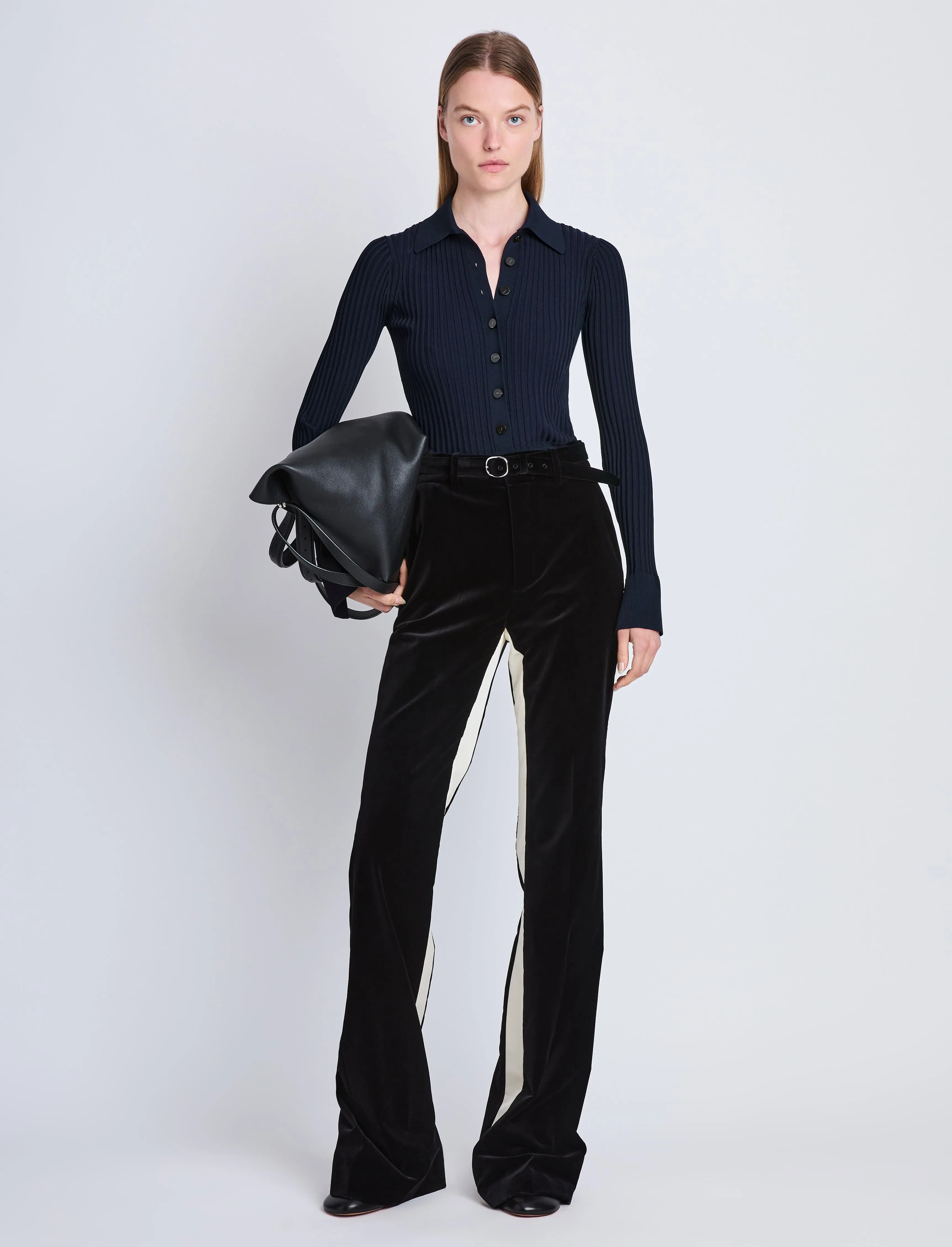 Carla Sweater in Midweight Viscose Rib sold by Proenza Schouler product image thumbnail 3