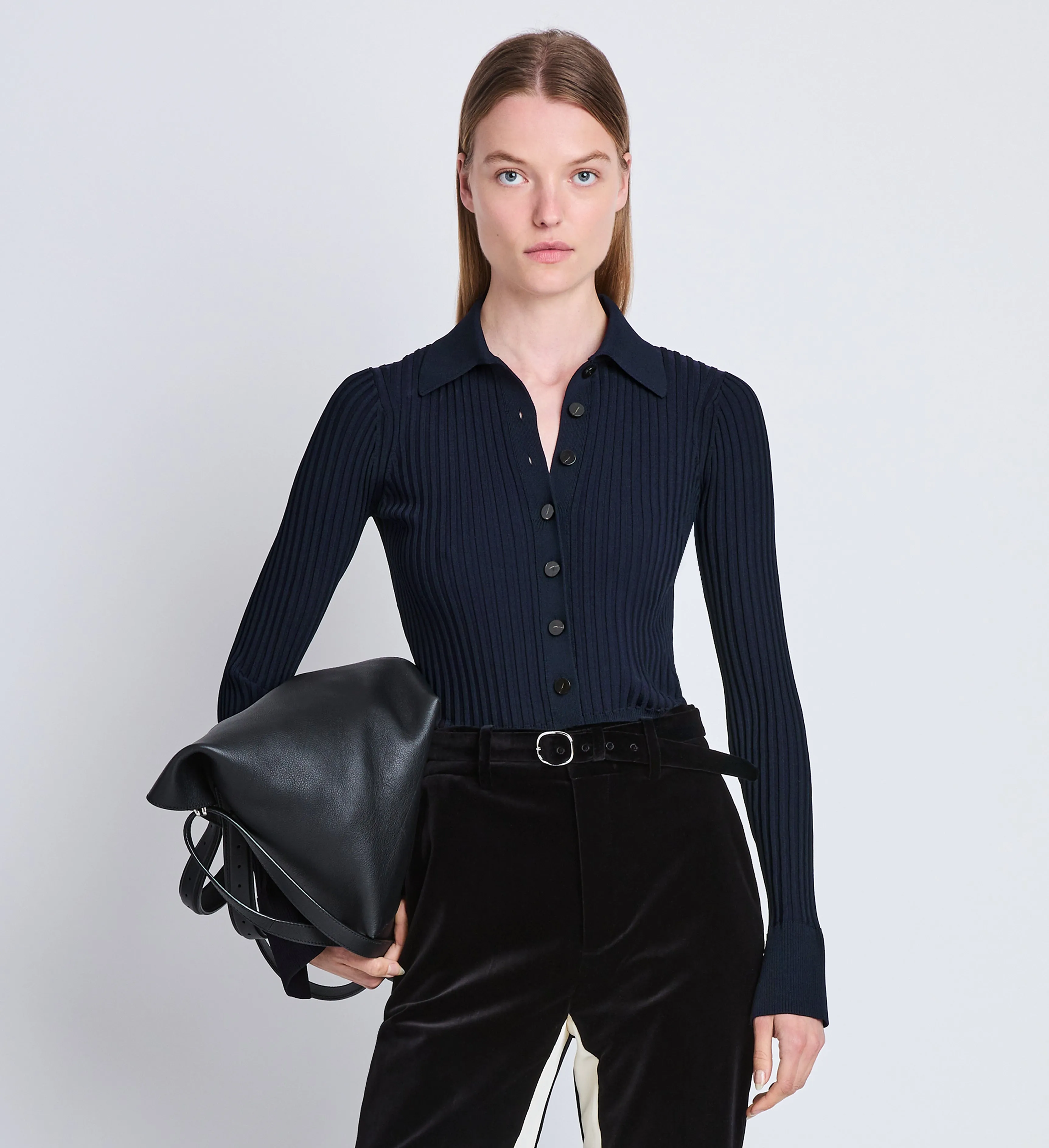 Carla Sweater in Midweight Viscose Rib sold by Proenza Schouler product image thumbnail 2