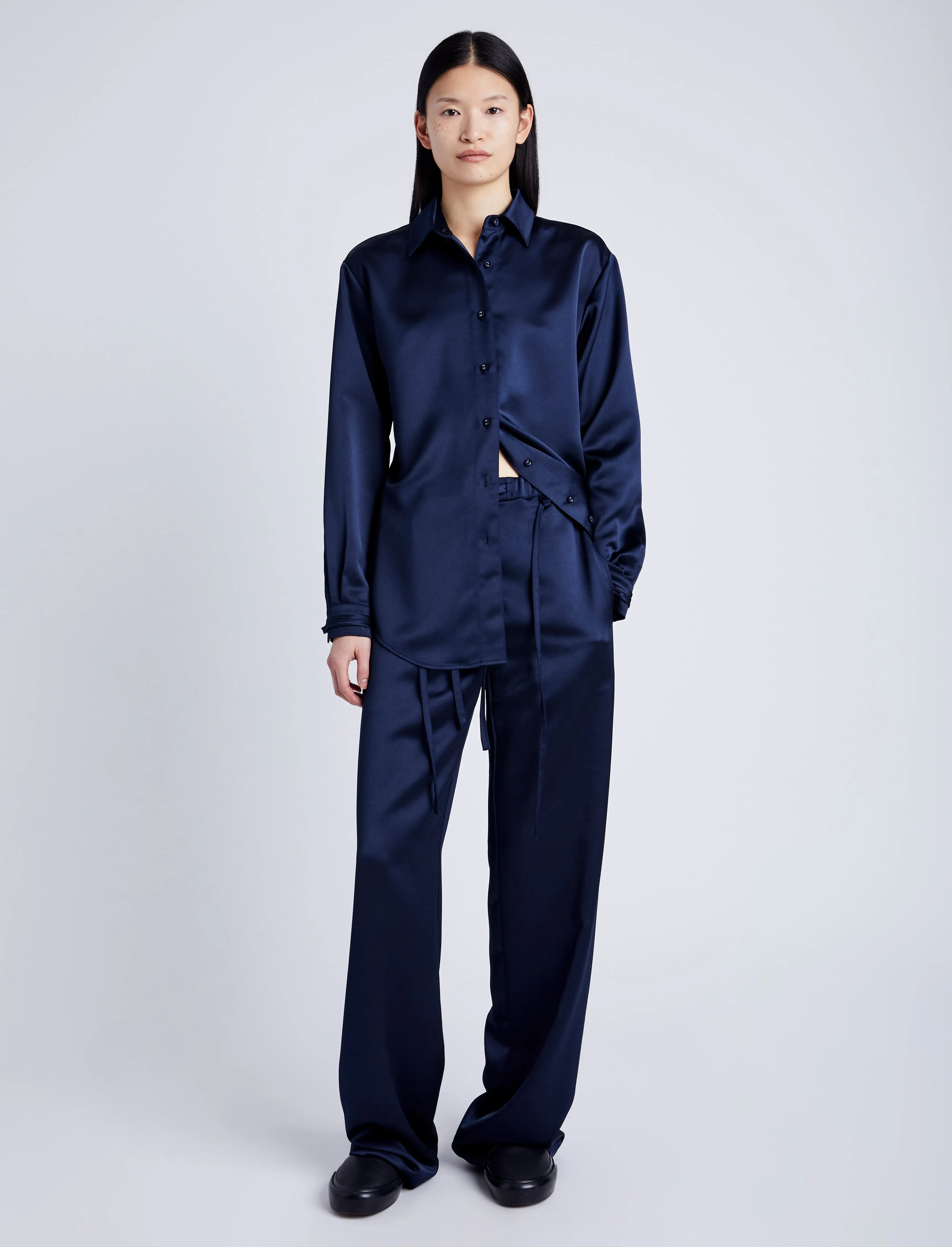 Raven Shirt in Satin sold by Proenza Schouler product image thumbnail 3