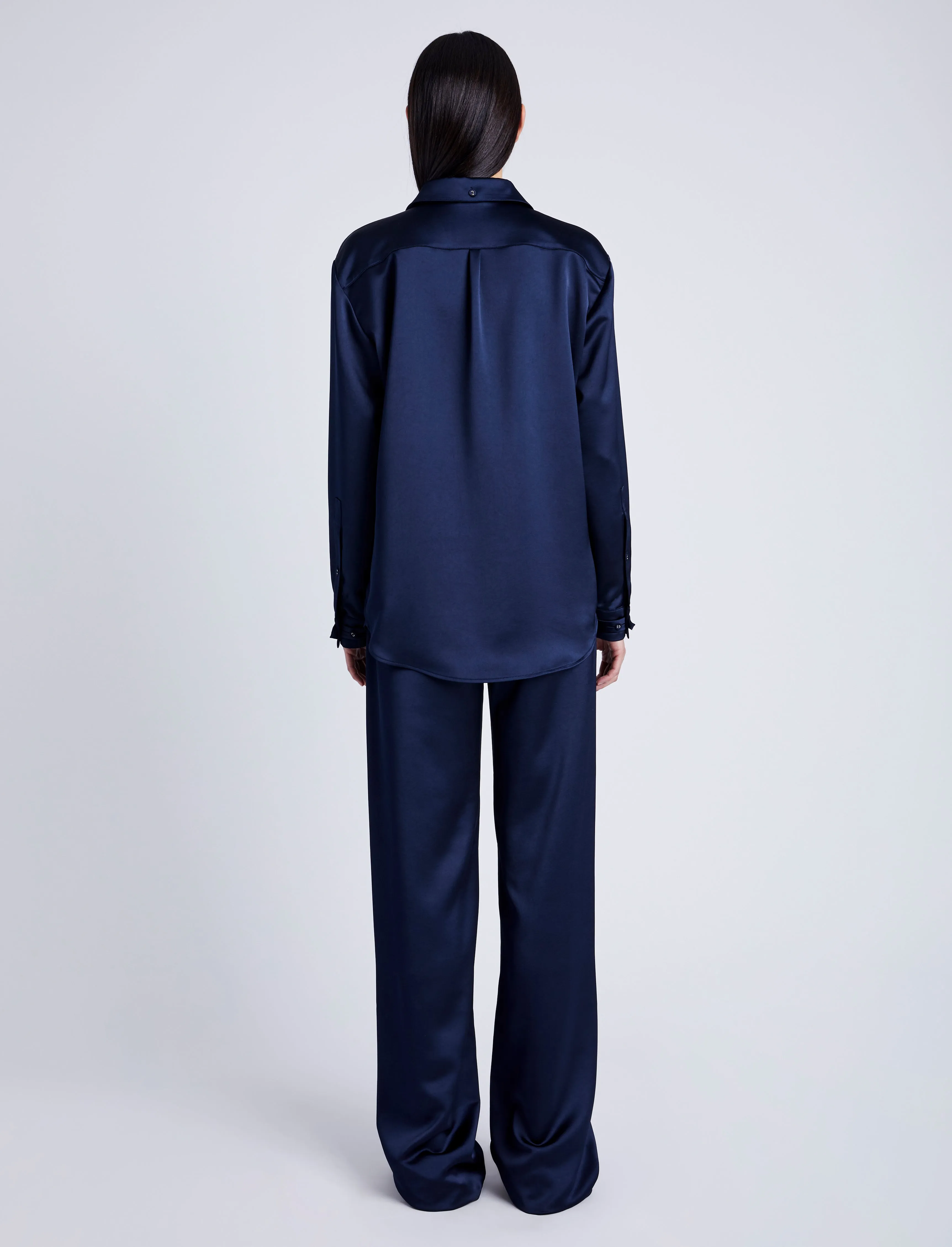 Raven Shirt in Satin sold by Proenza Schouler product image thumbnail 5