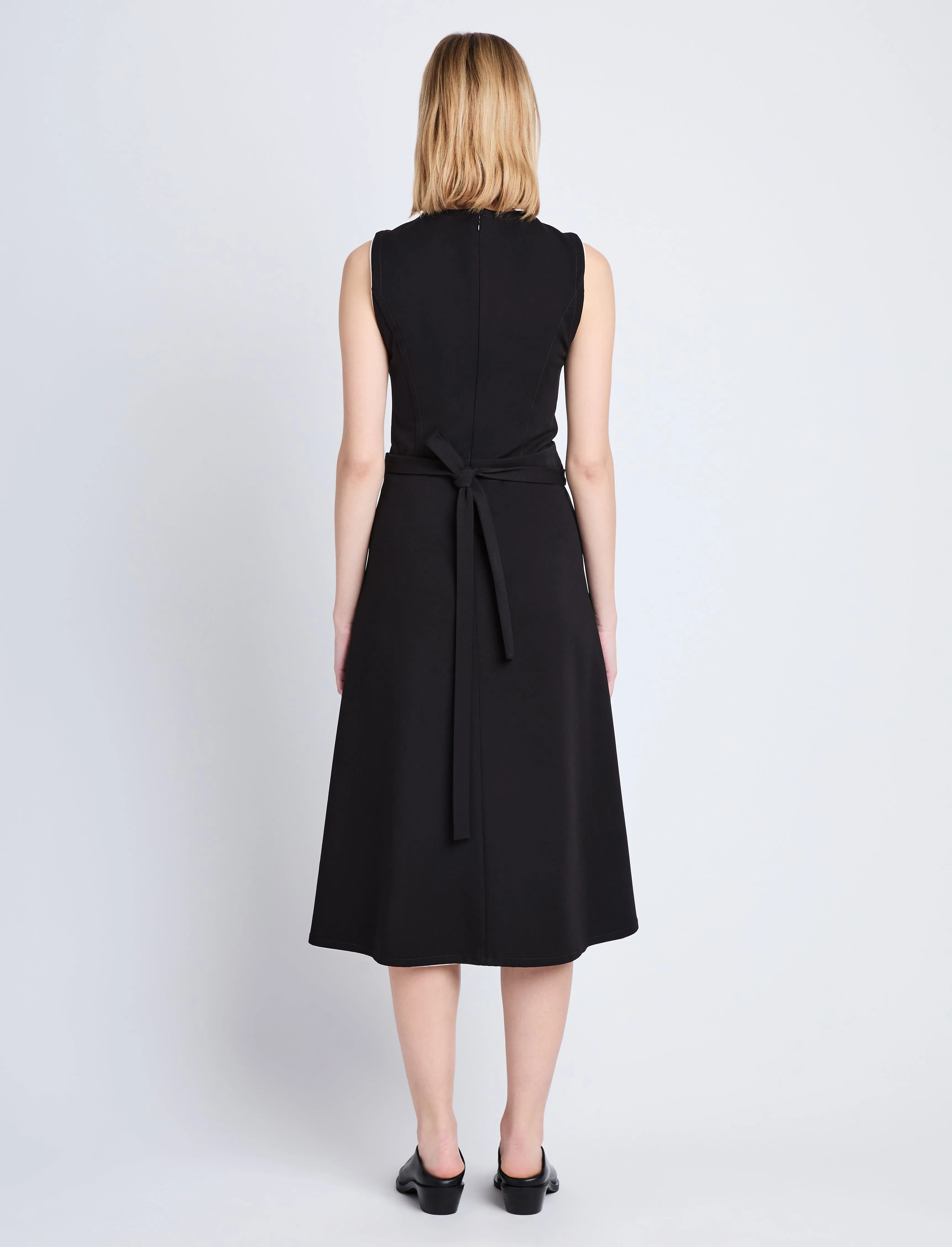 Ivy Wrap Dress in Stretch Suiting sold by Proenza Schouler product image thumbnail 4