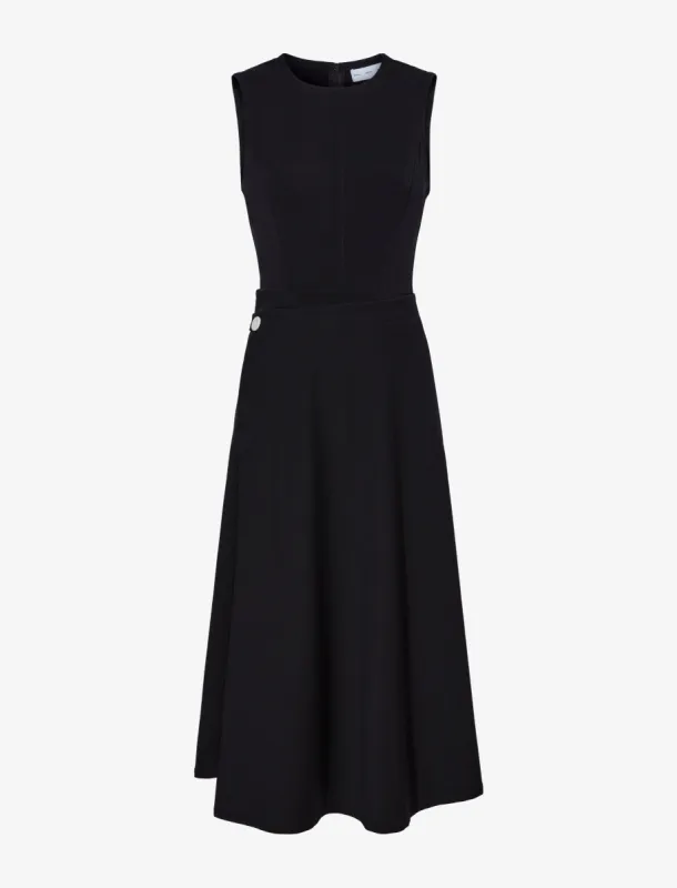Ivy Wrap Dress in Stretch Suiting made by Proenza Schouler