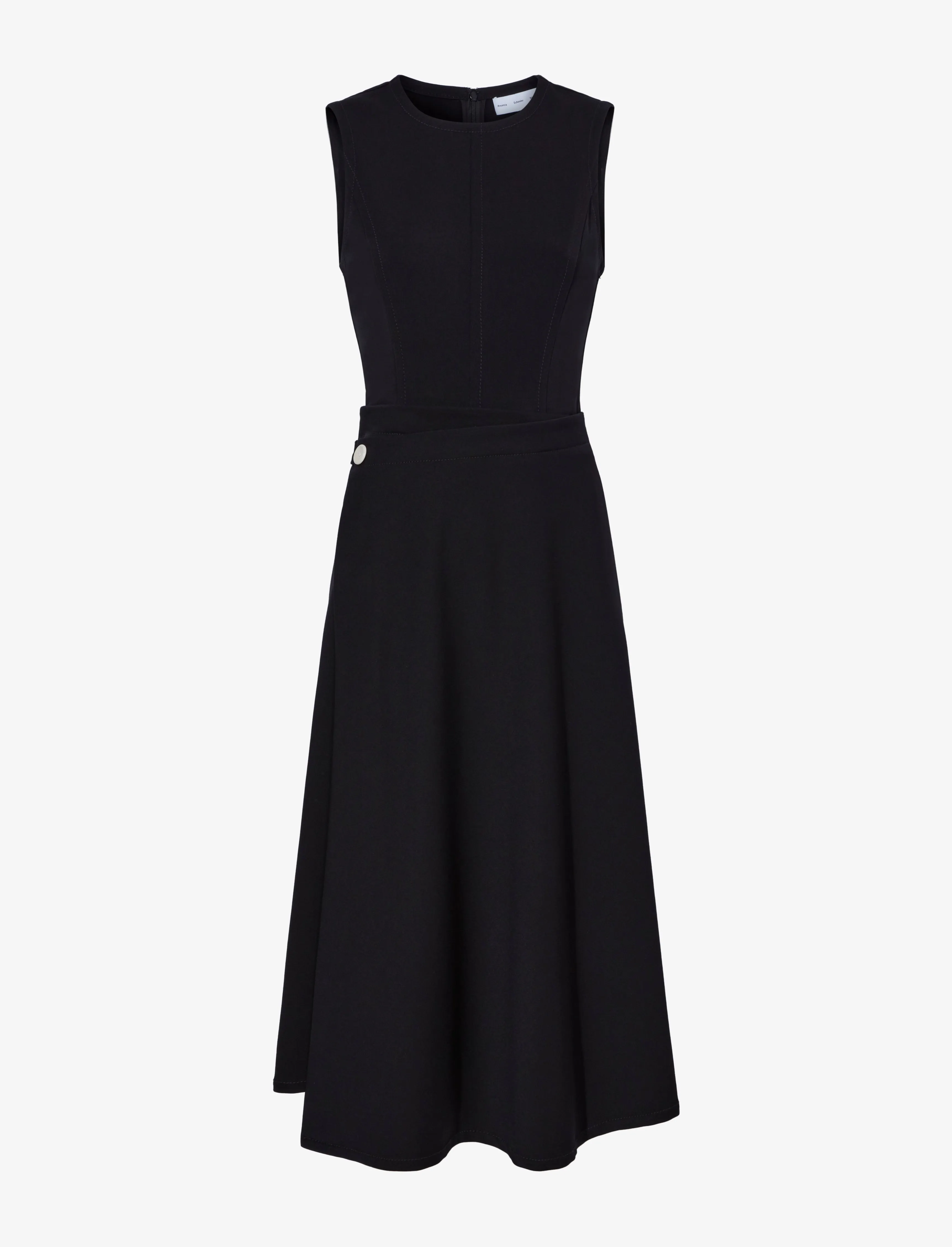 Ivy Wrap Dress in Stretch Suiting sold by Proenza Schouler