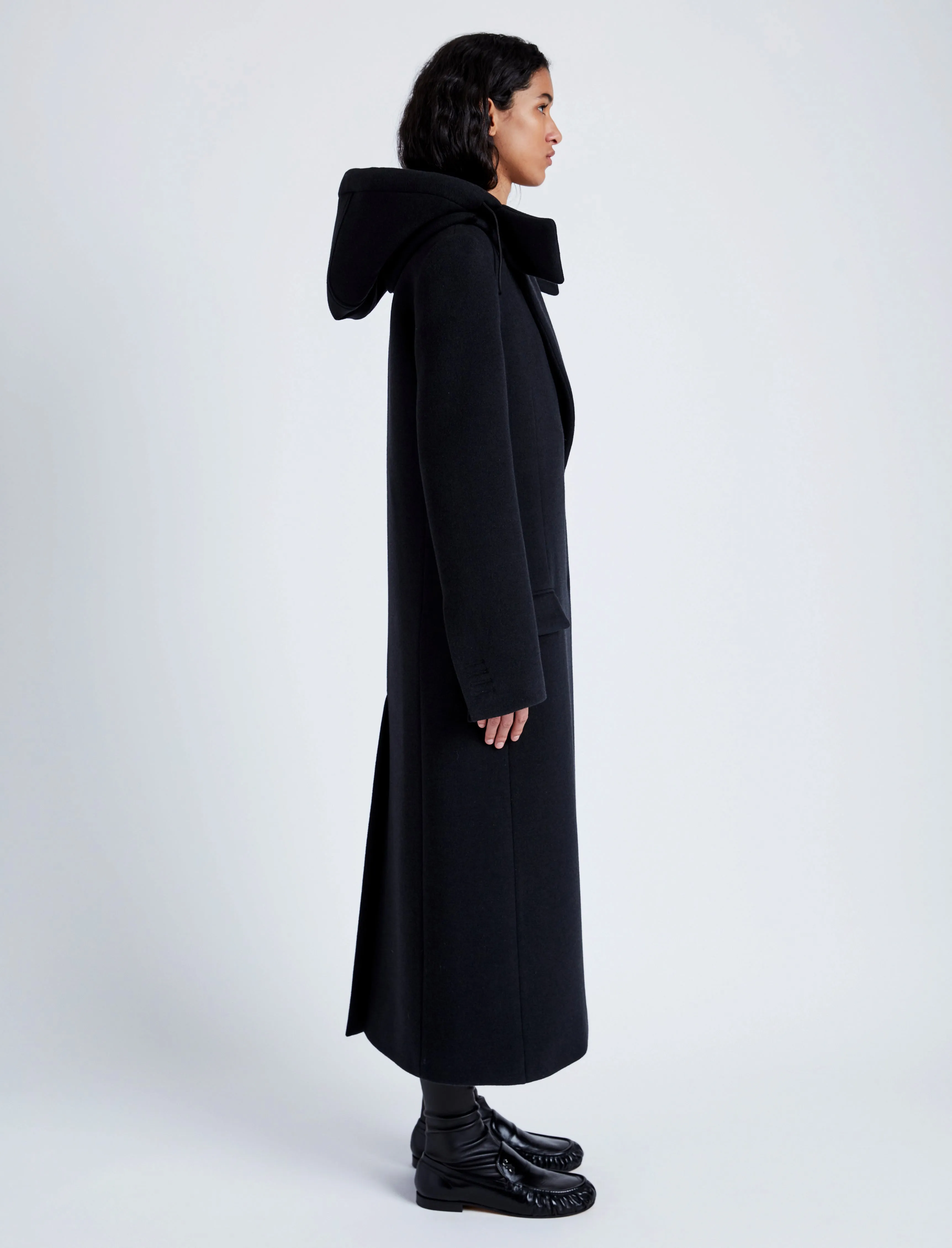 Reed Coat in Brushed Melange Wool sold by Proenza Schouler product image thumbnail 3