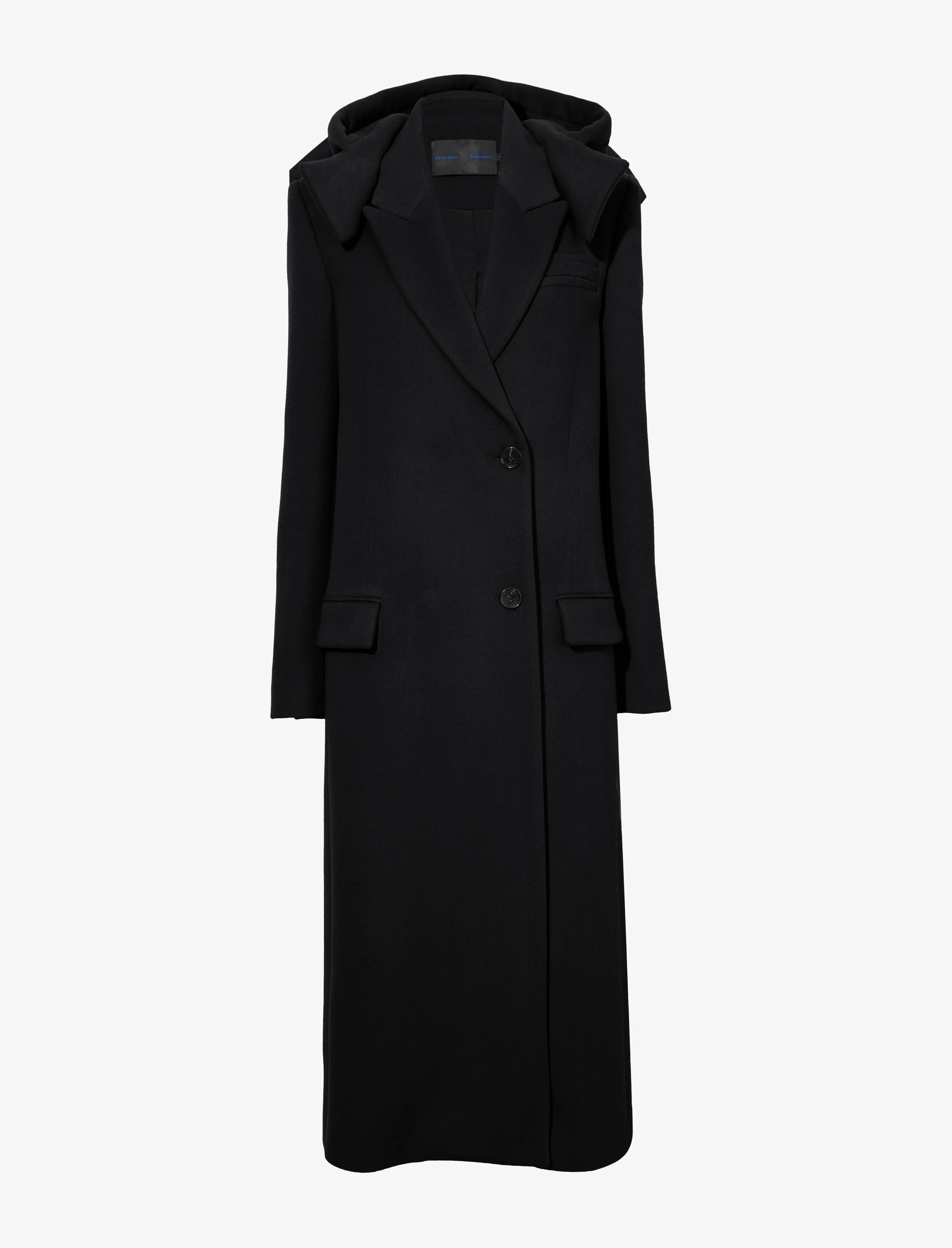 Reed Coat in Brushed Melange Wool sold by Proenza Schouler