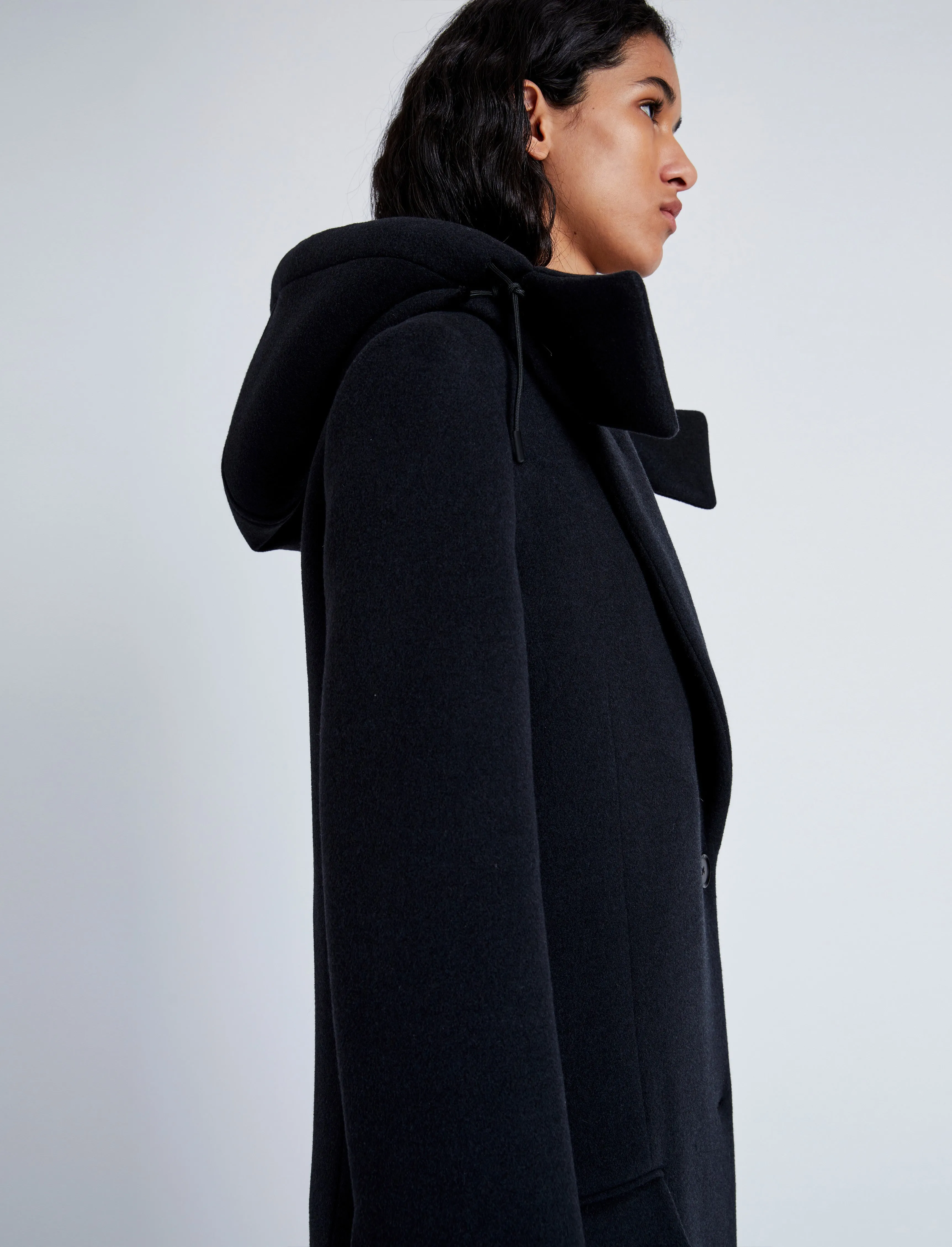 Reed Coat in Brushed Melange Wool with Hood sold by Proenza Schouler product image thumbnail 5