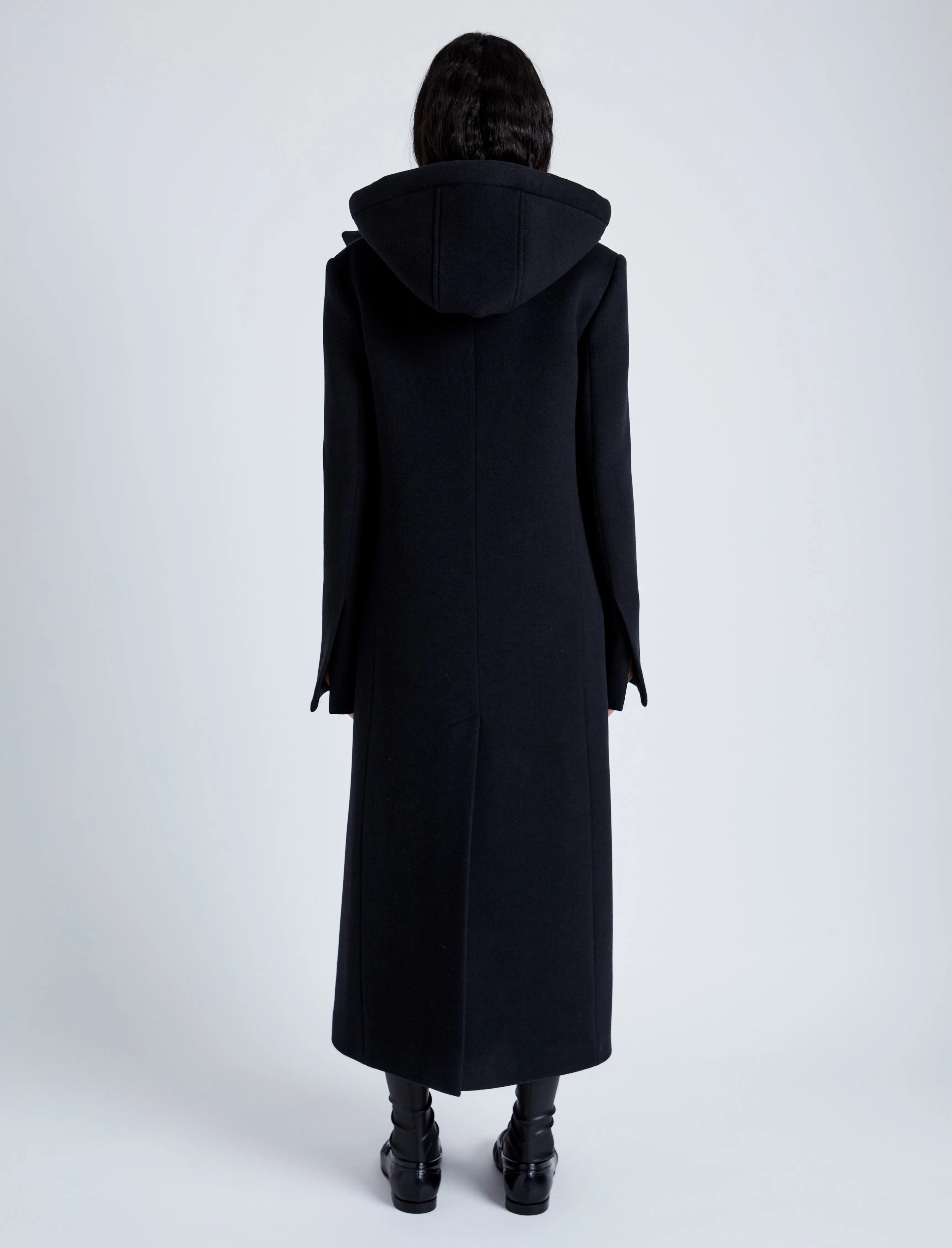 Reed Coat in Brushed Melange Wool with Hood sold by Proenza Schouler product image thumbnail 4