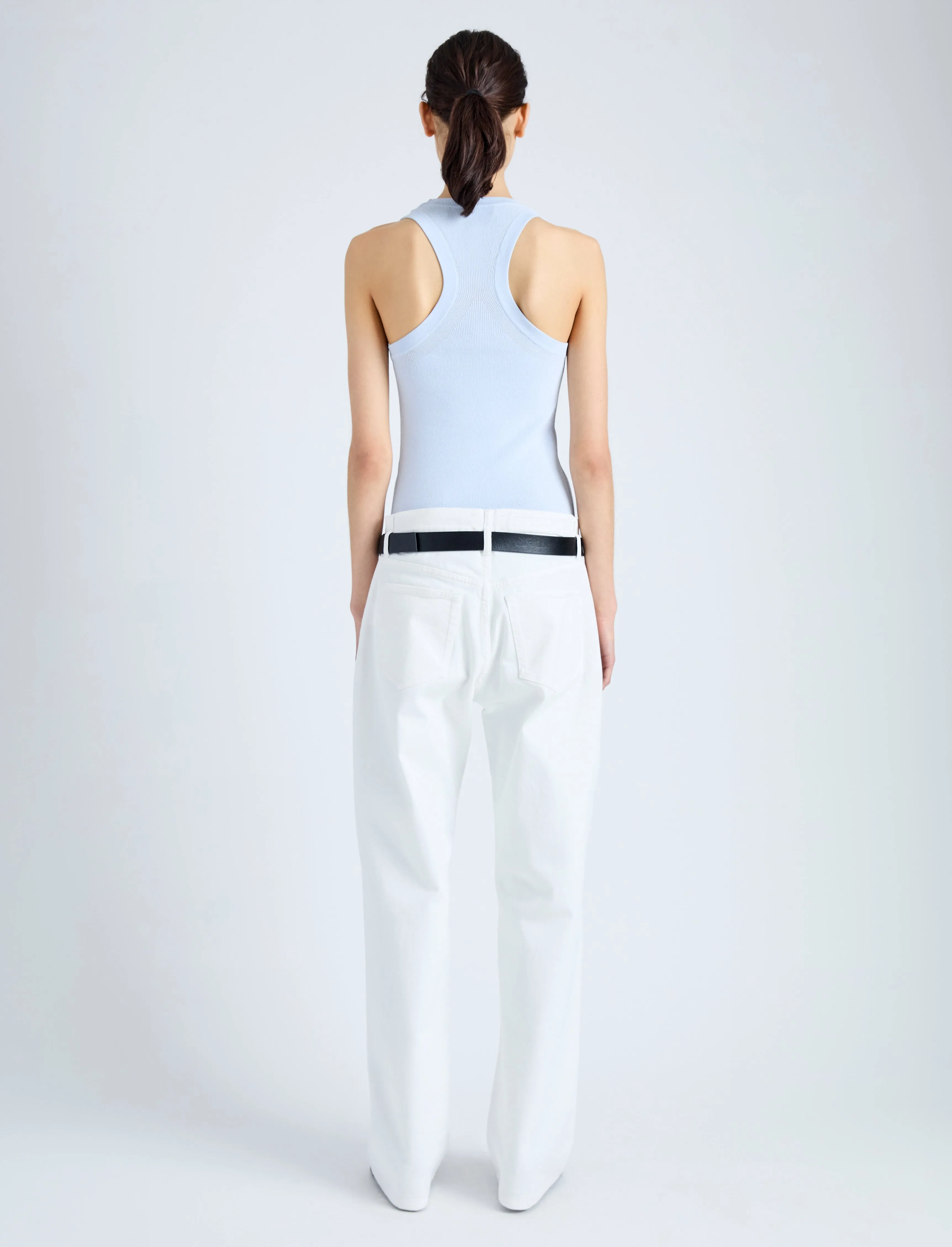 Roberts Knit Tank in Matte Viscose Rib sold by Proenza Schouler product image thumbnail 5