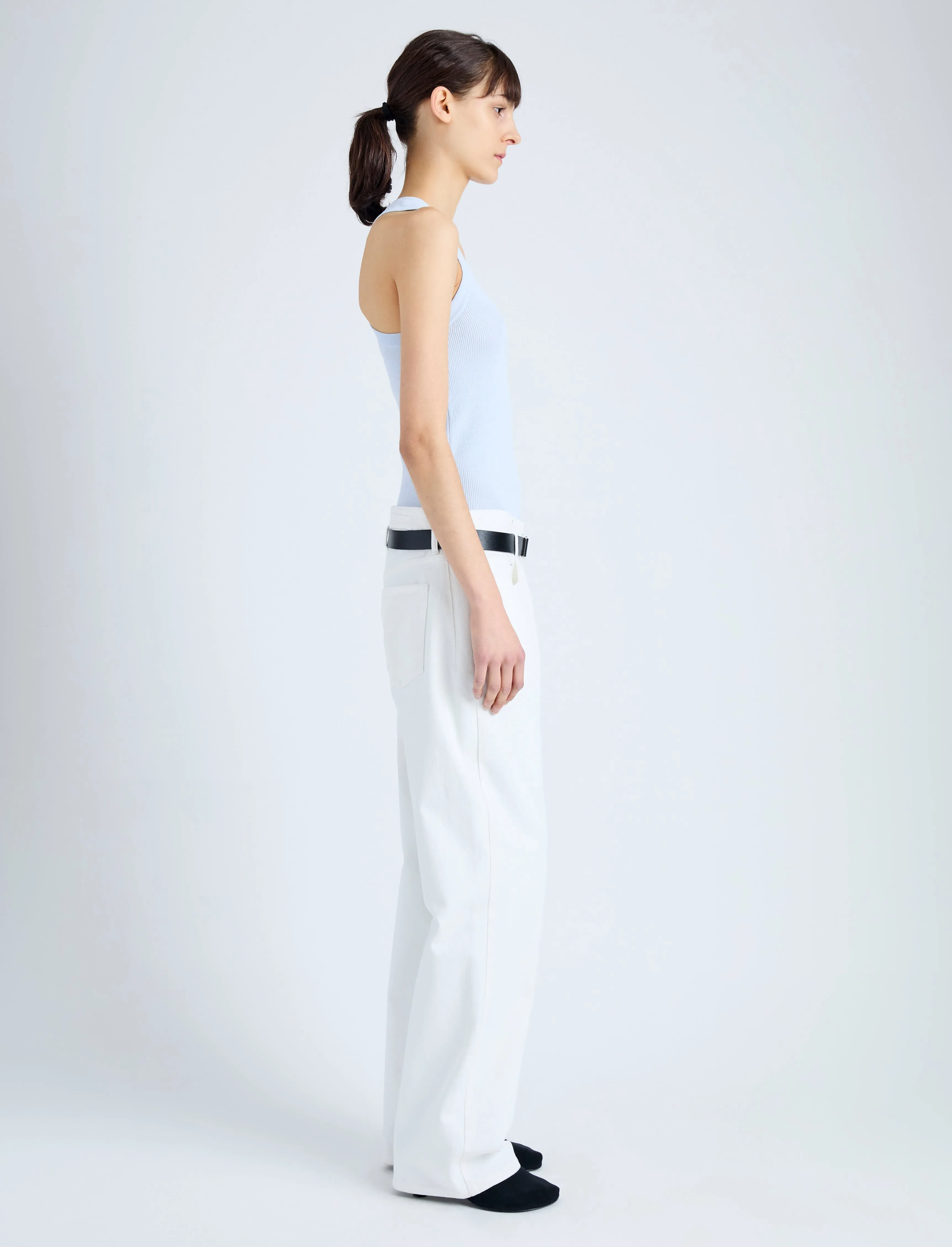 Roberts Knit Tank in Matte Viscose Rib sold by Proenza Schouler product image thumbnail 4