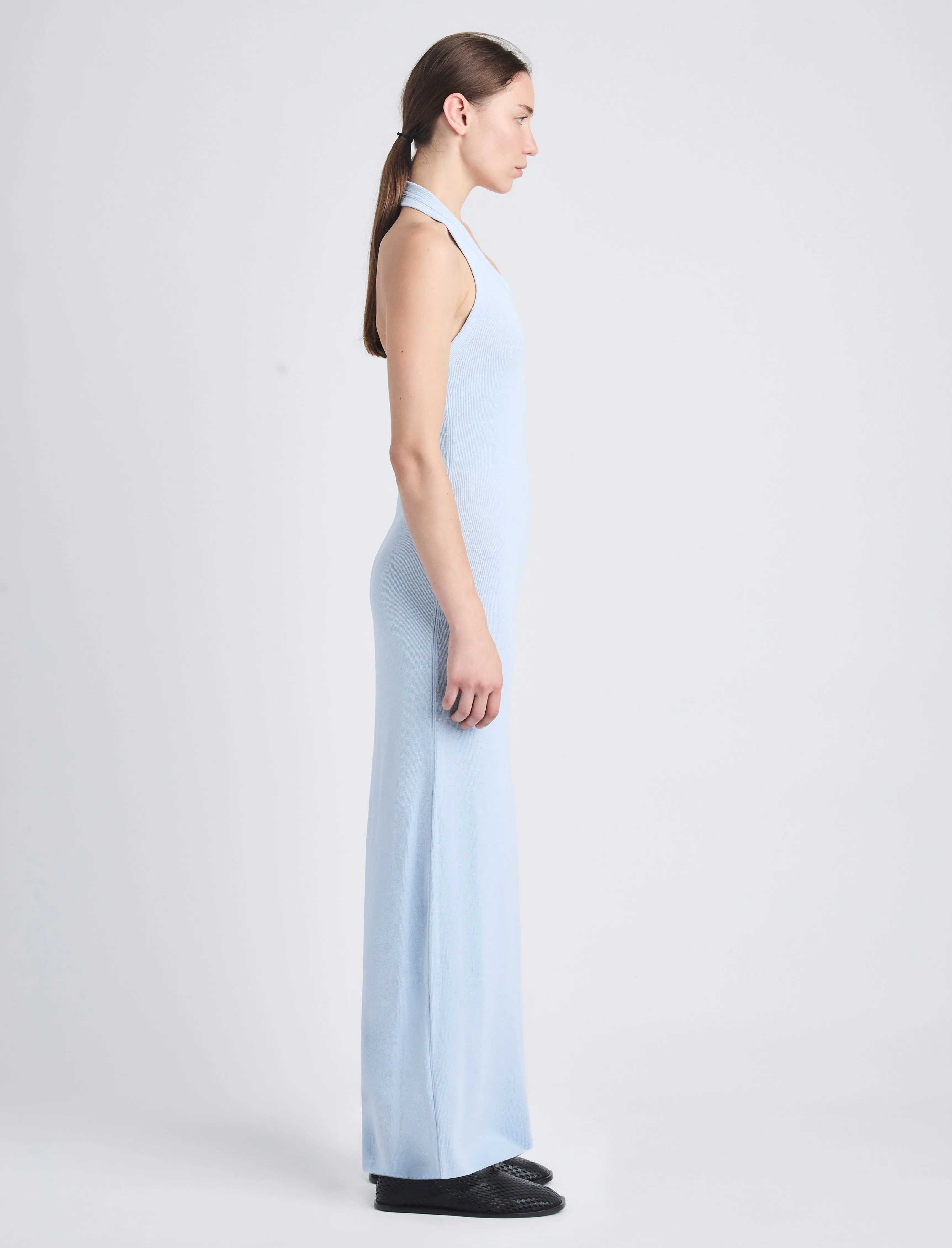 Meryl Dress in Matte Viscose Rib sold by Proenza Schouler product image thumbnail 3