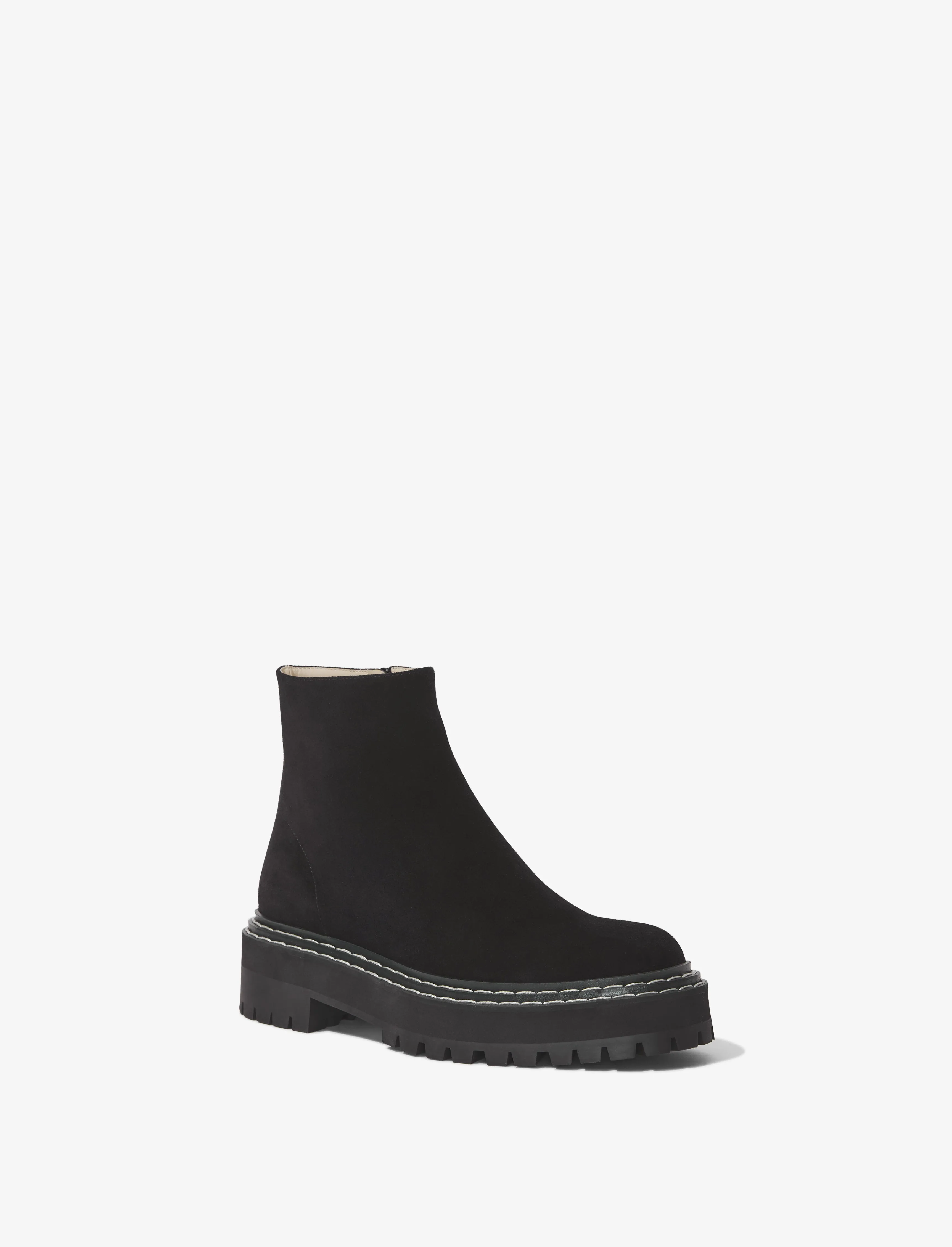Lug Sole Platform Boots in Suede sold by Proenza Schouler product image thumbnail 2