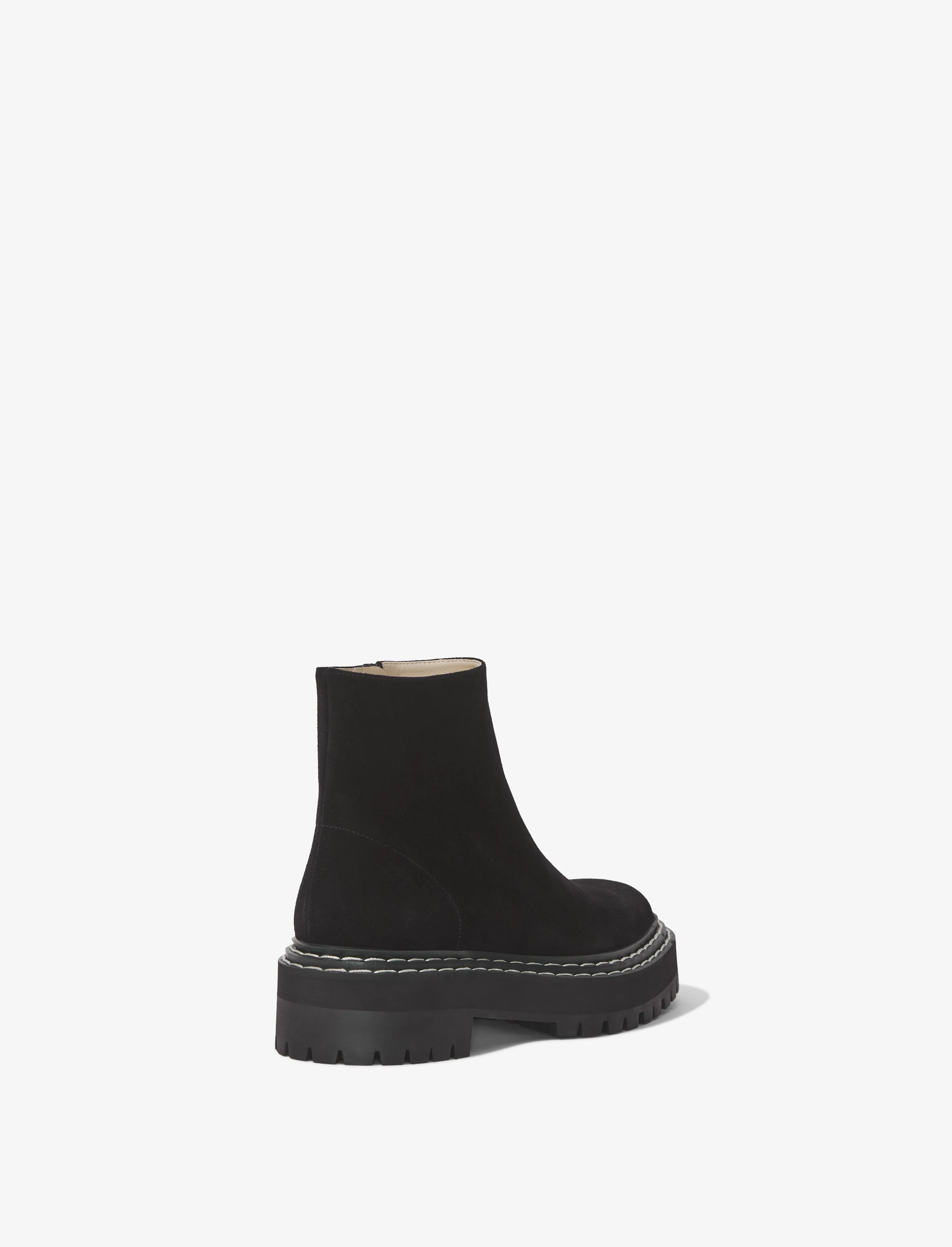 Lug Sole Platform Boots in Suede sold by Proenza Schouler product image thumbnail 3