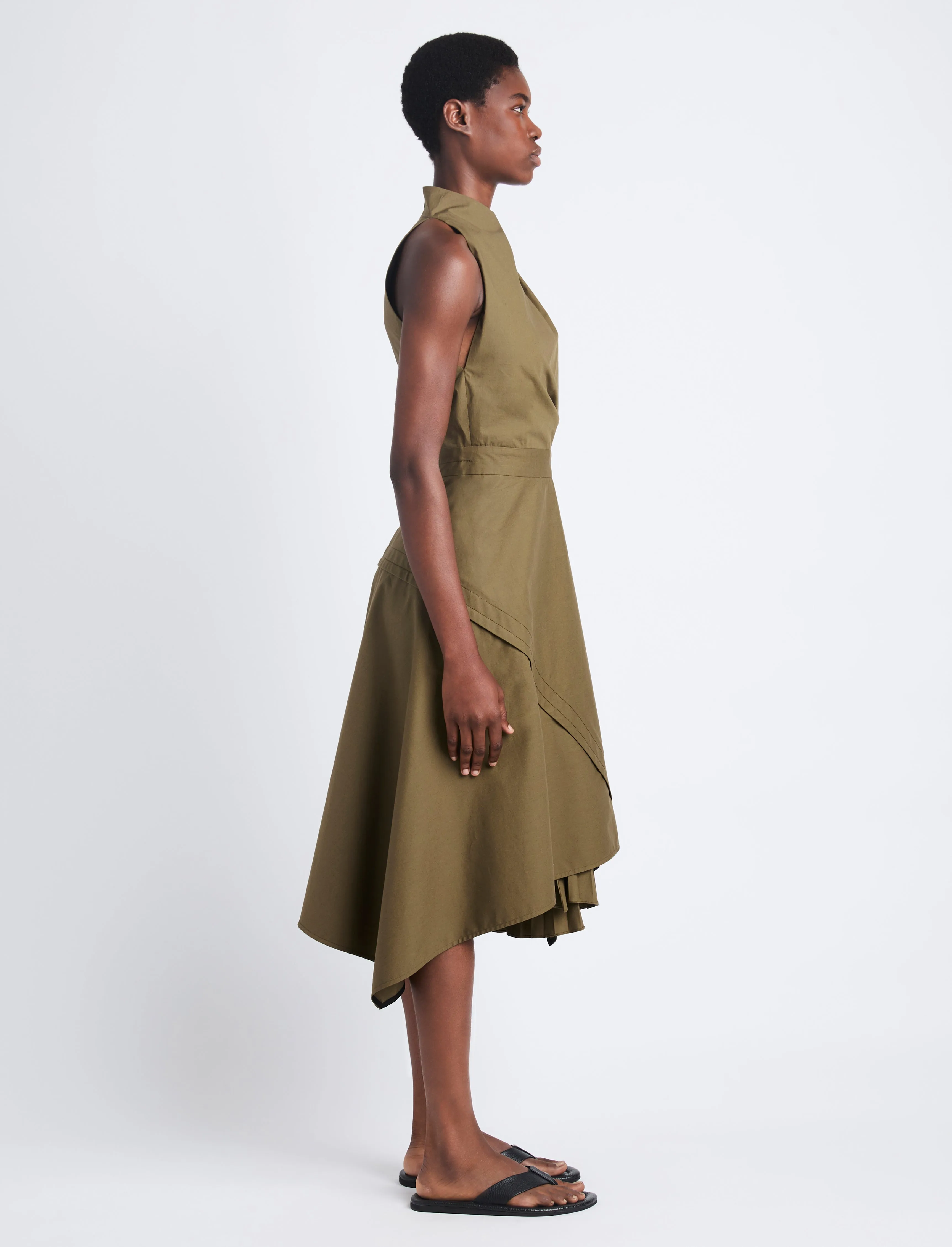 Yoko Dress in Compact Poplin sold by Proenza Schouler product image thumbnail 3