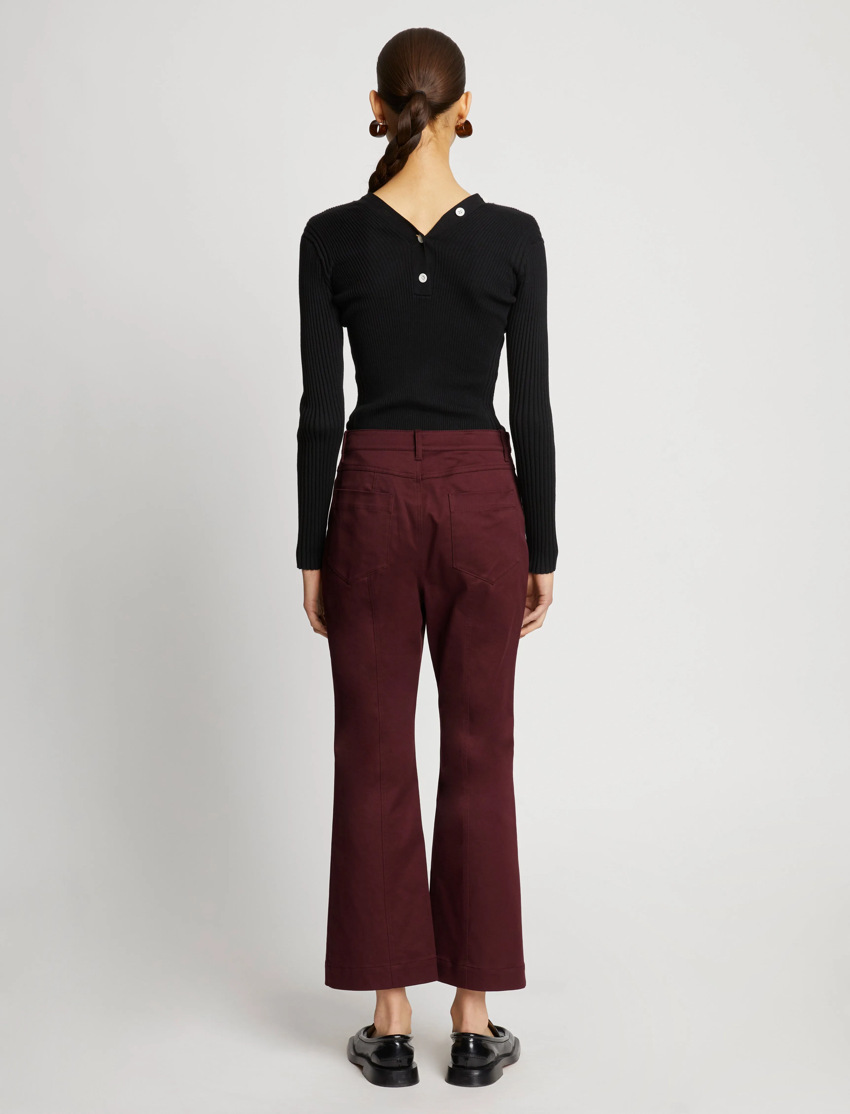 Cotton Twill Cropped Pants sold by Proenza Schouler product image thumbnail 4