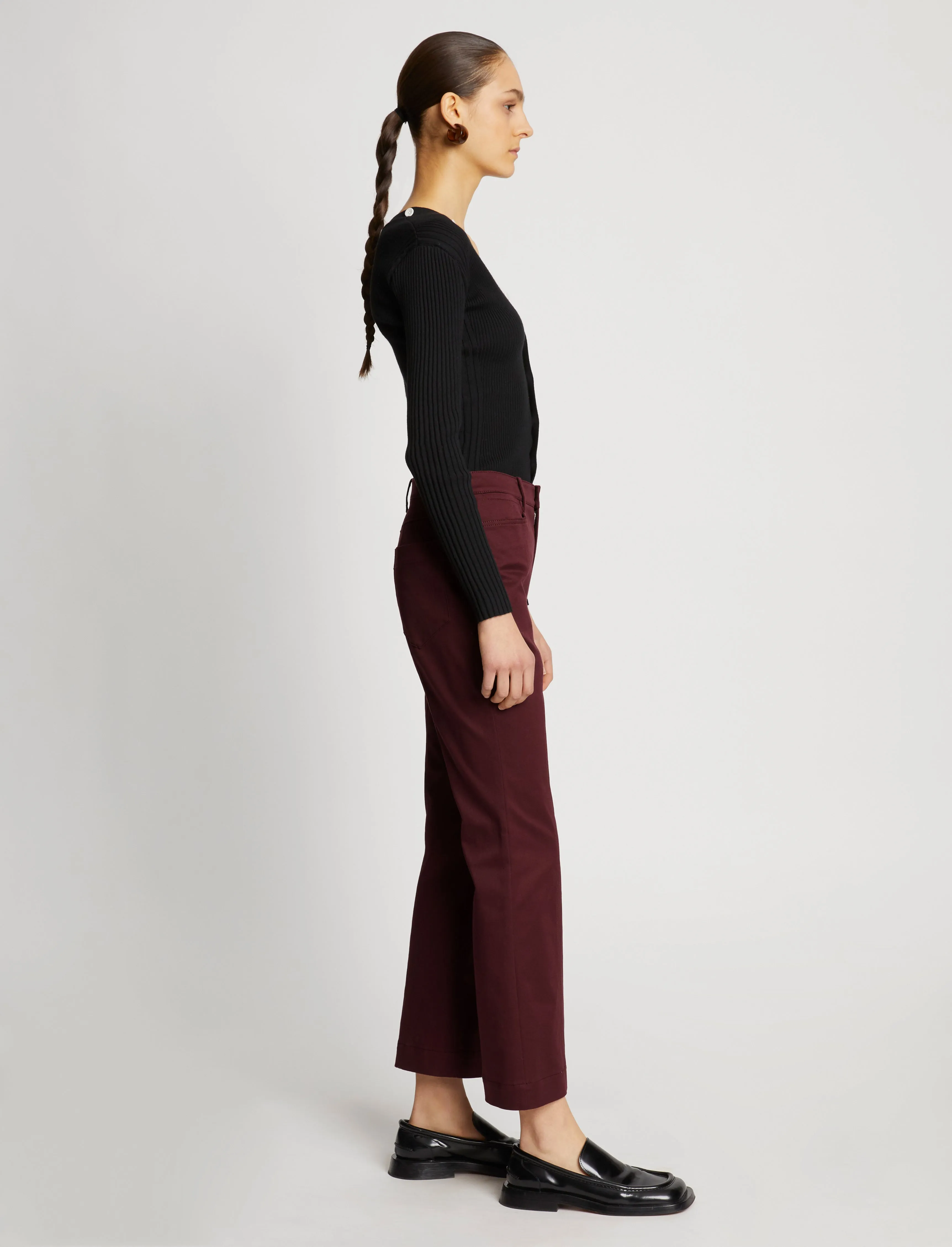 Cotton Twill Cropped Pants sold by Proenza Schouler product image thumbnail 3