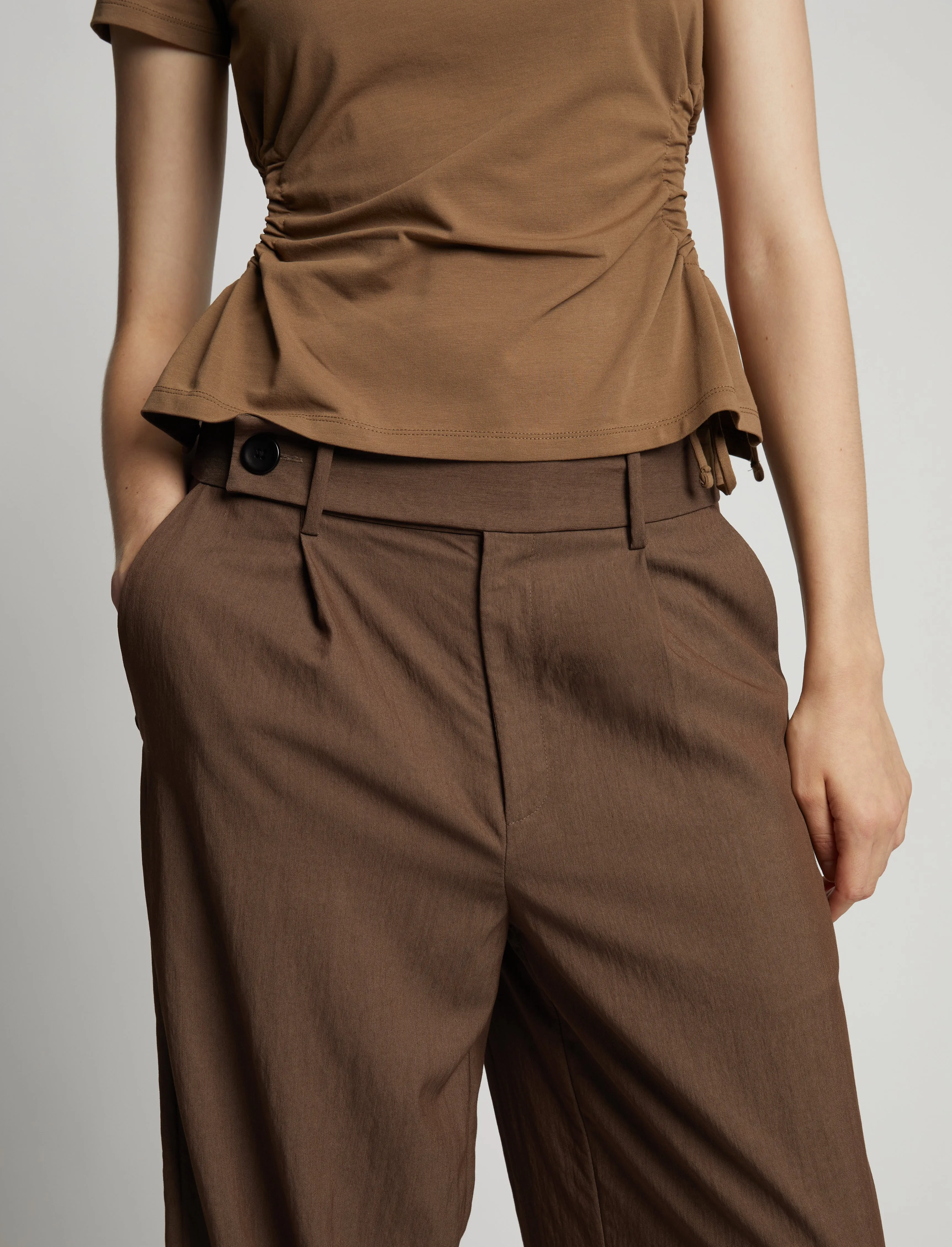 Drapey Suiting Wide Leg Pant sold by Proenza Schouler product image thumbnail 5