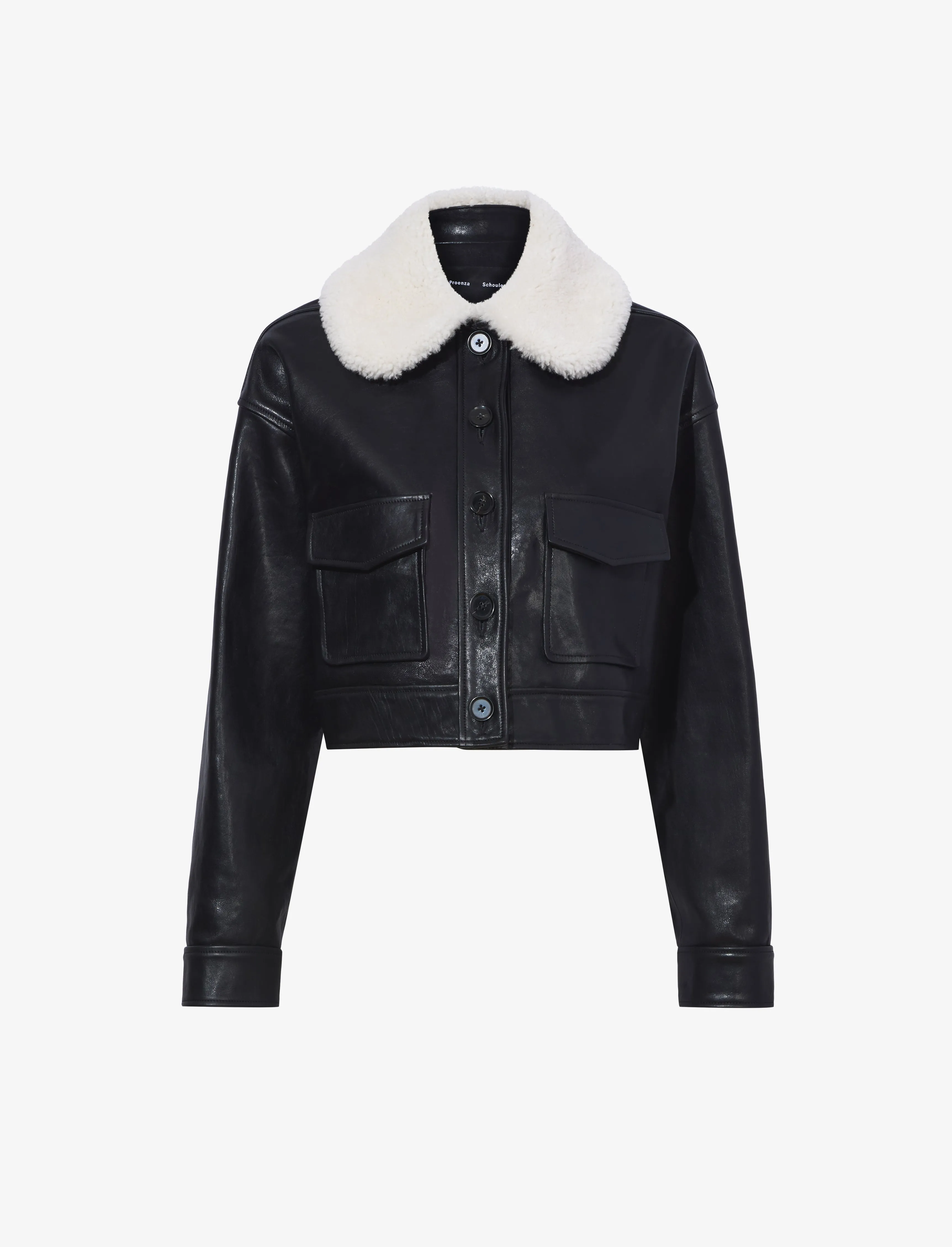 Judd Jacket With Shearling Collar in Leather sold by Proenza Schouler