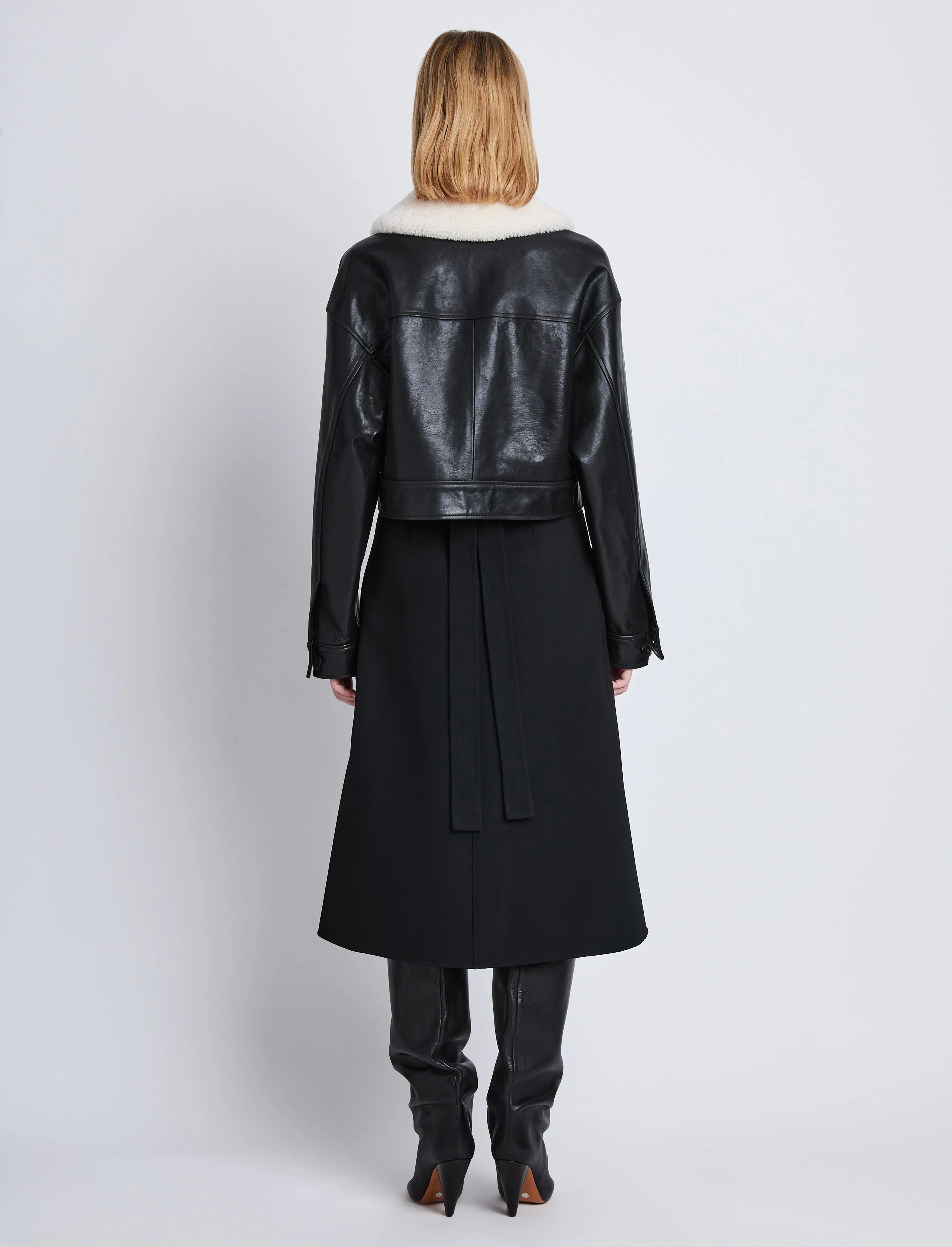 Judd Jacket With Shearling Collar in Leather sold by Proenza Schouler product image thumbnail 5