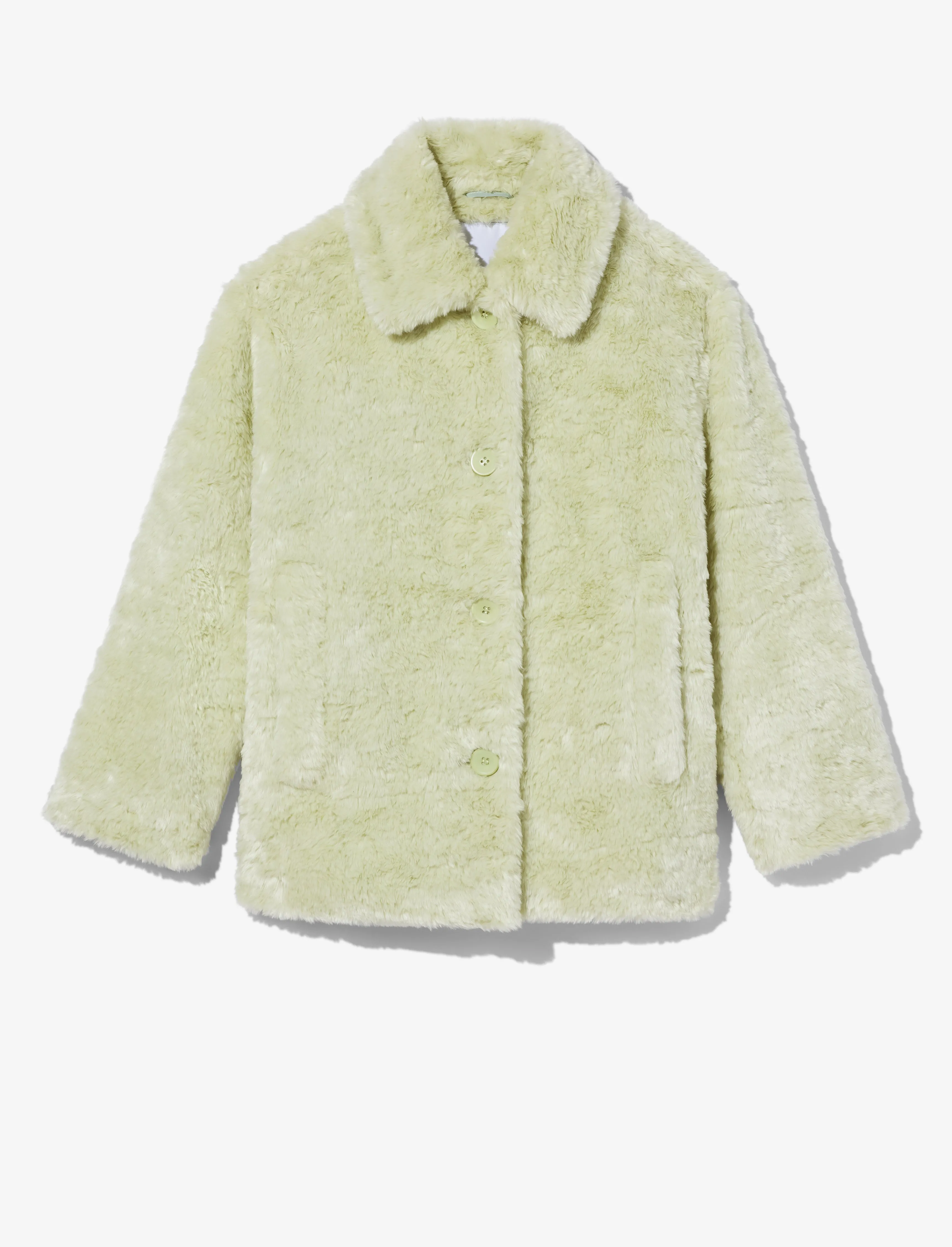 Faux Rabbit Peacoat sold by Proenza Schouler
