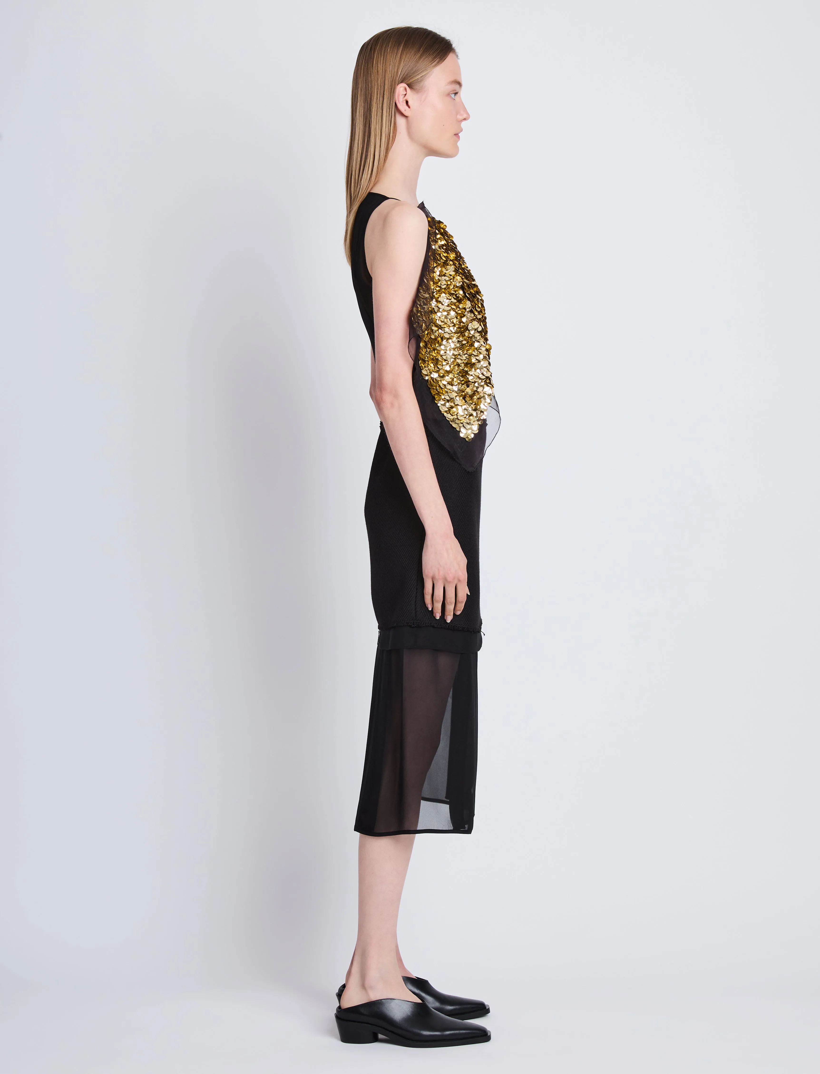 Zaha Dress in Embroidered Silk sold by Proenza Schouler product image thumbnail 3