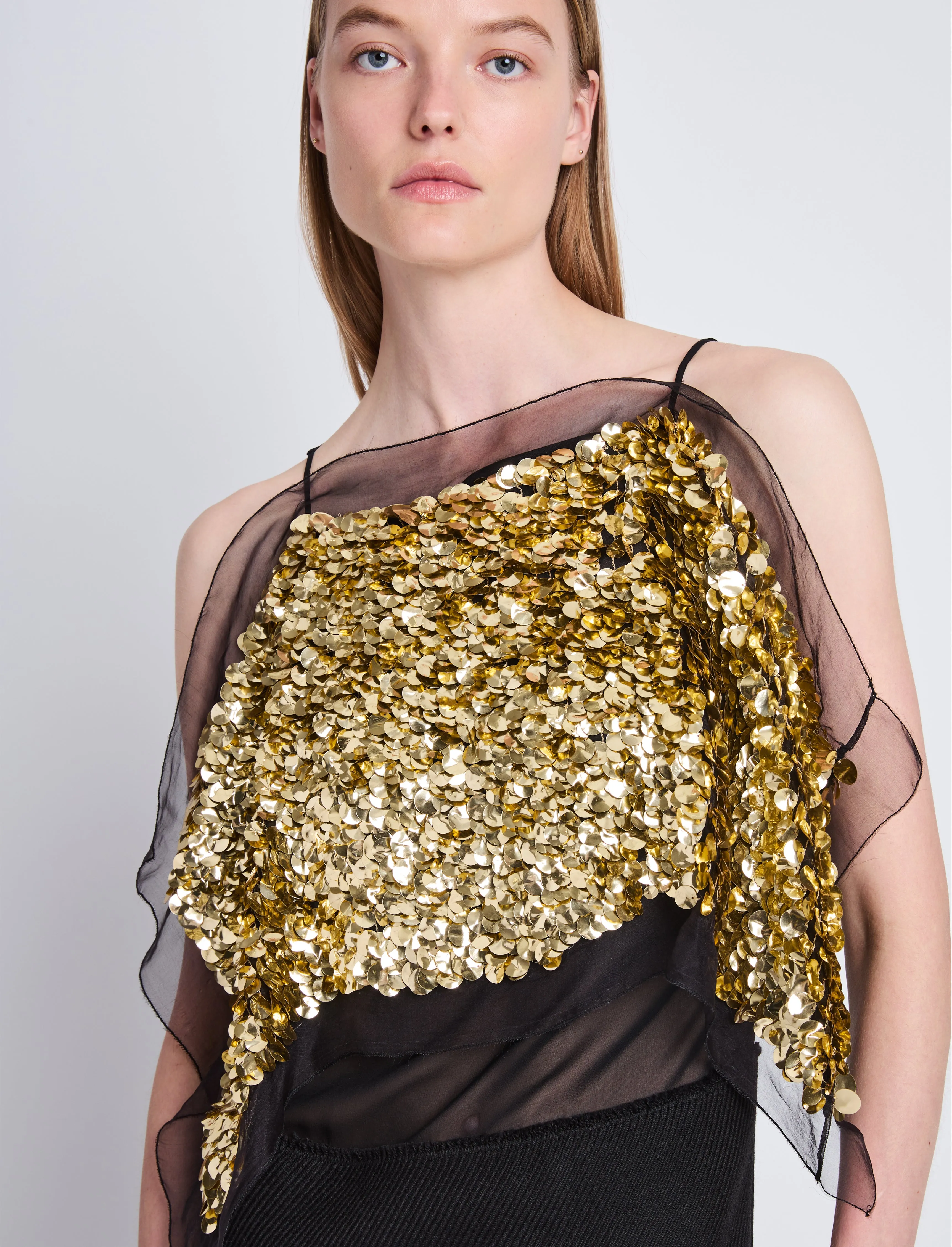 Zaha Dress in Embroidered Silk sold by Proenza Schouler product image thumbnail 5