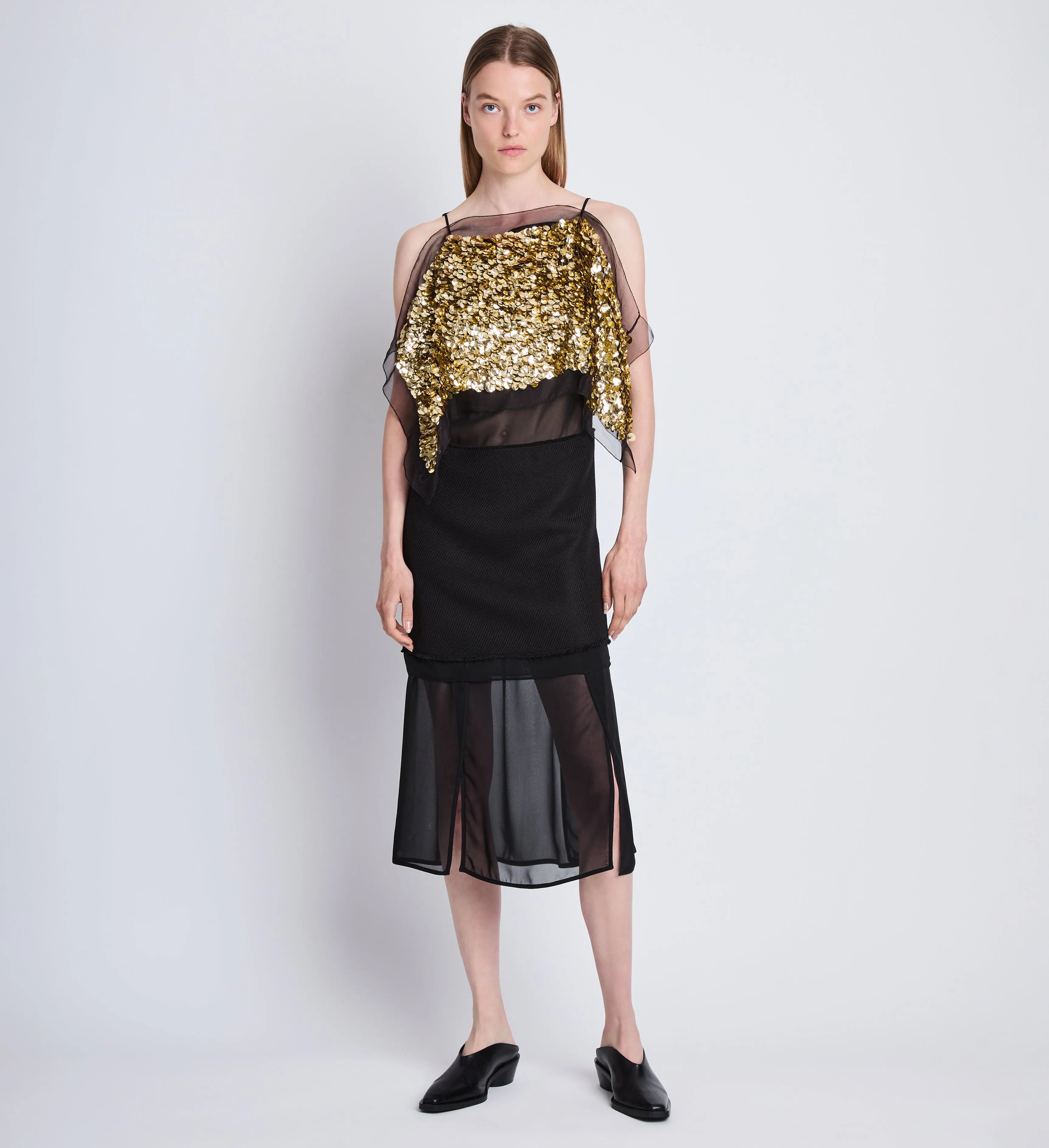 Zaha Dress in Embroidered Silk sold by Proenza Schouler product image thumbnail 2