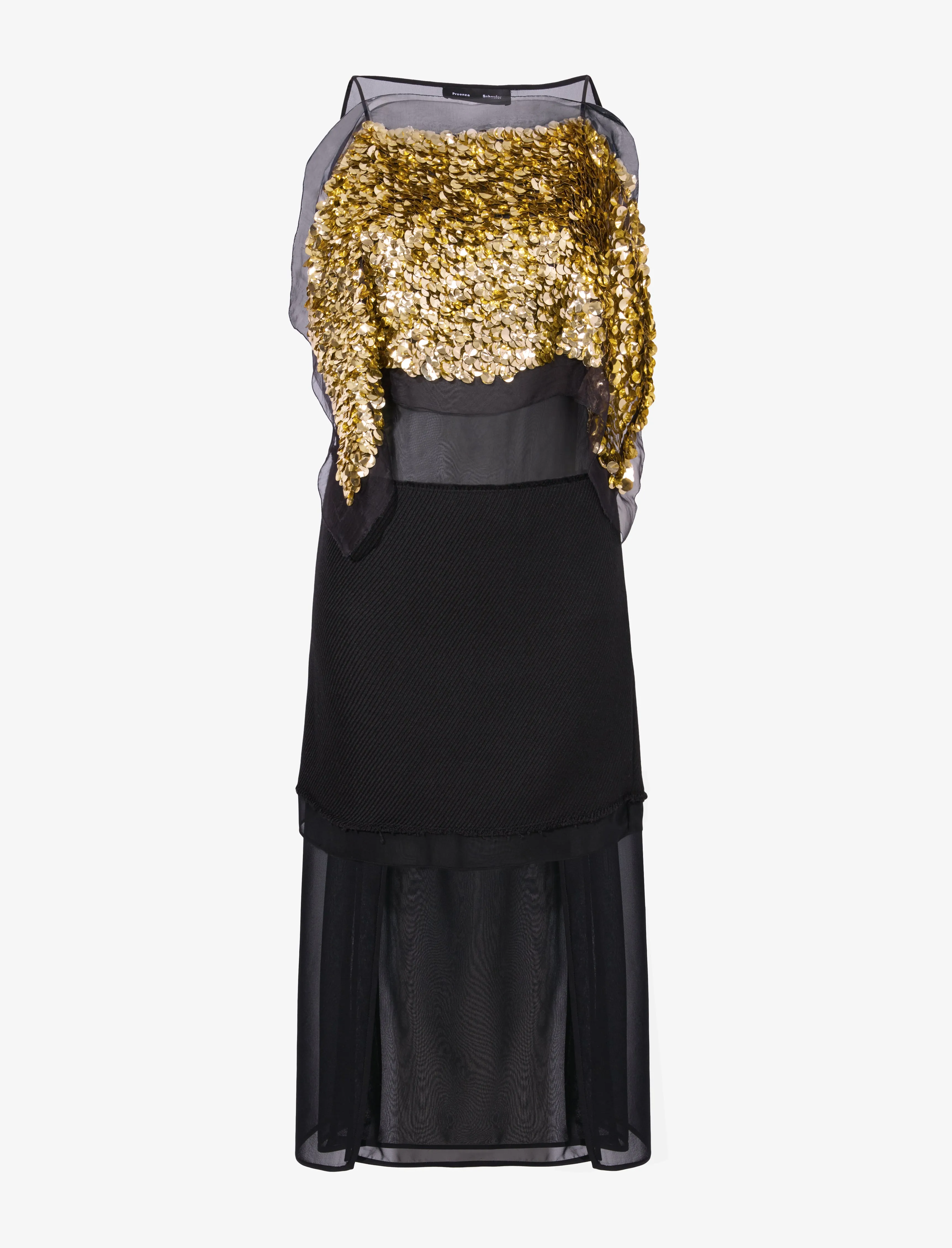 Zaha Dress in Embroidered Silk sold by Proenza Schouler
