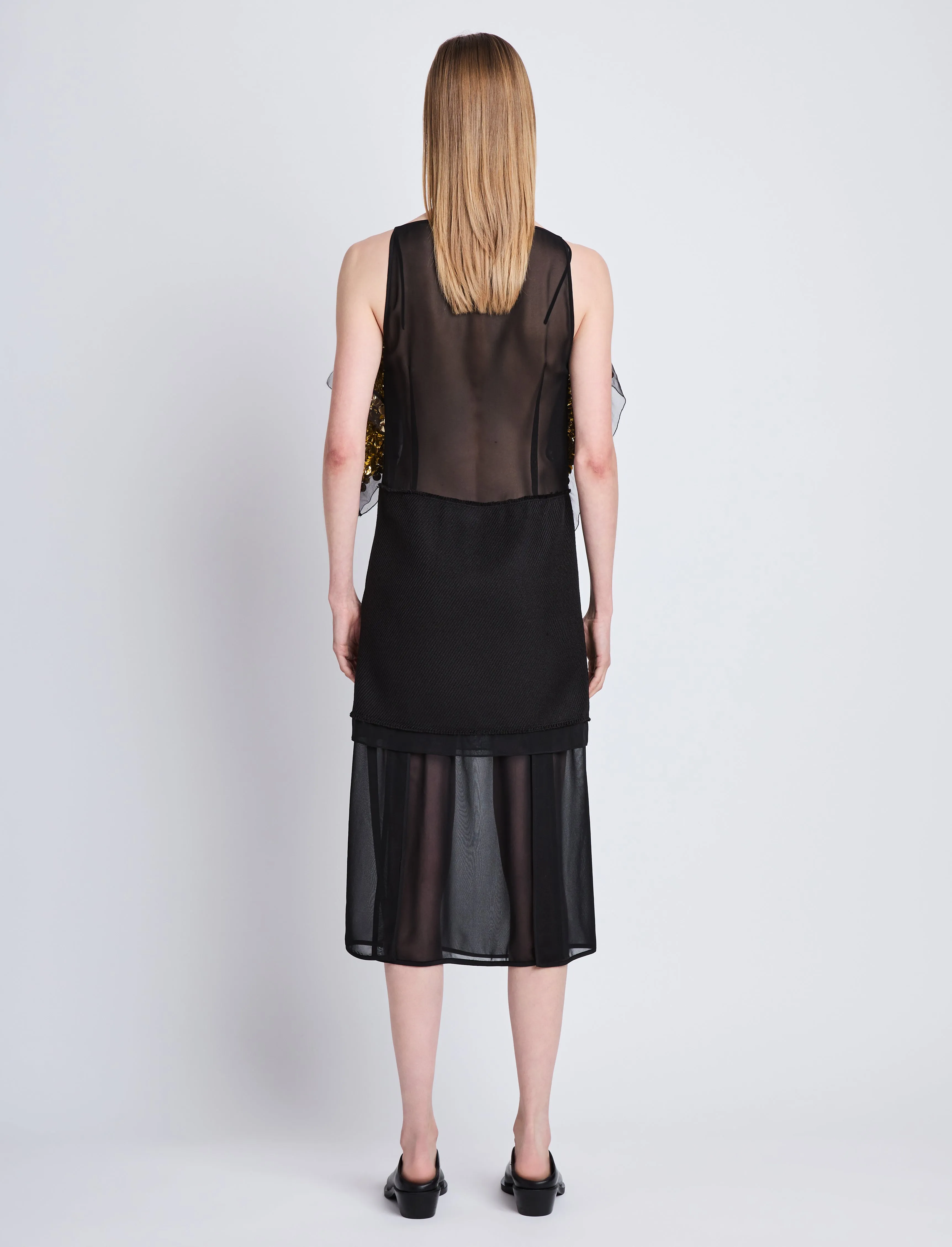 Zaha Dress in Embroidered Silk sold by Proenza Schouler product image thumbnail 4
