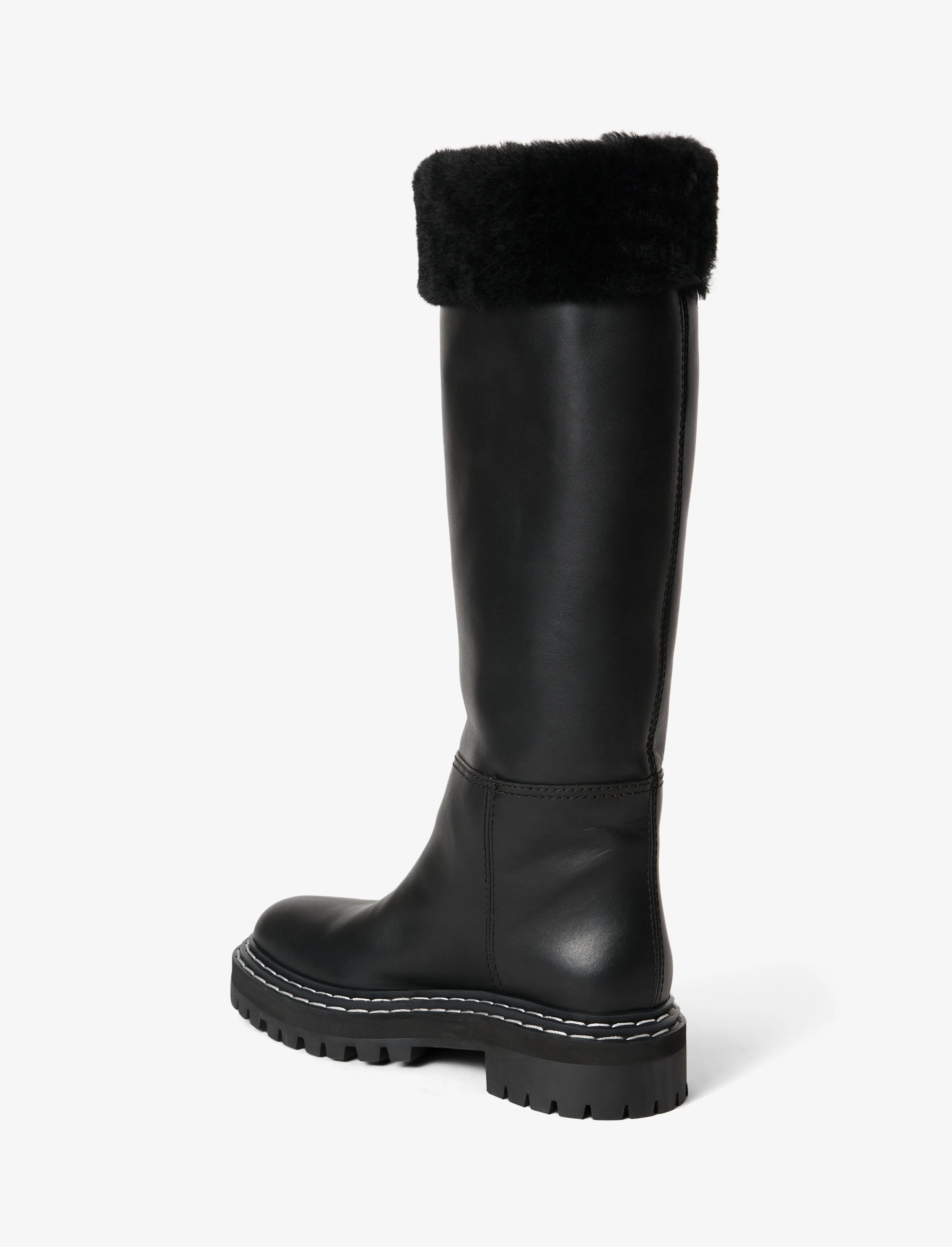 Lug Shearling Tall Boots sold by Proenza Schouler product image thumbnail 3
