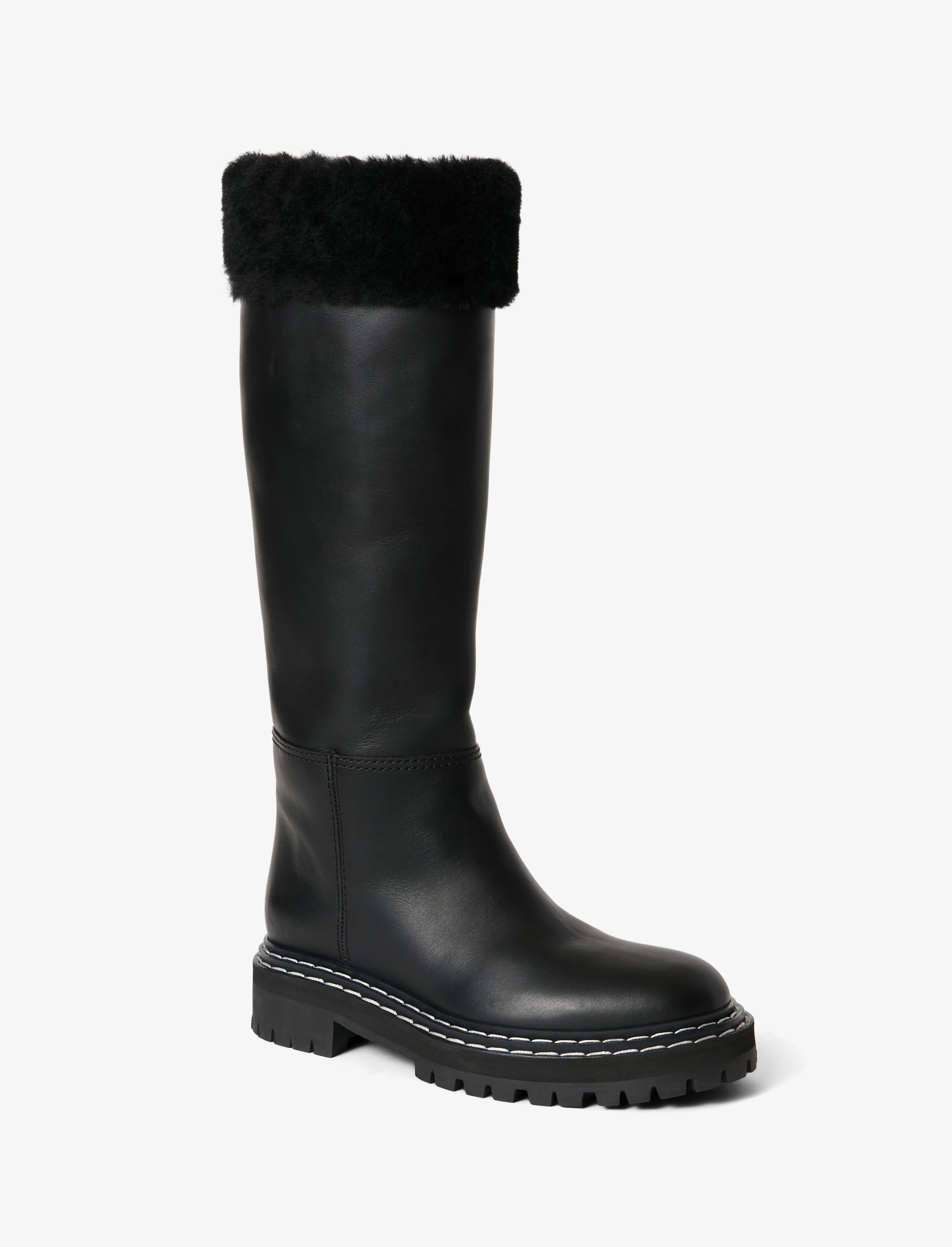 Lug Shearling Tall Boots sold by Proenza Schouler product image thumbnail 2