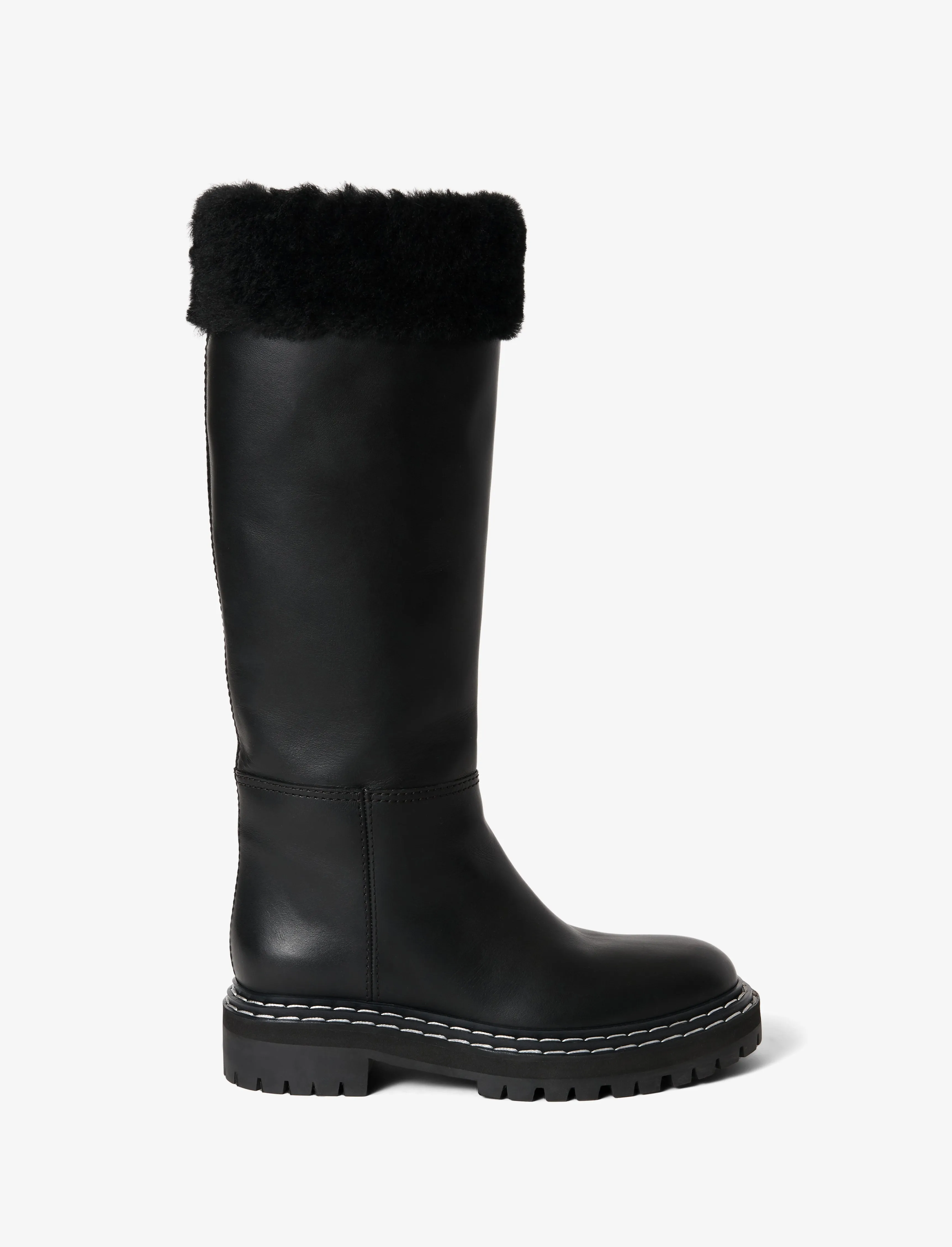 Lug Shearling Tall Boots sold by Proenza Schouler