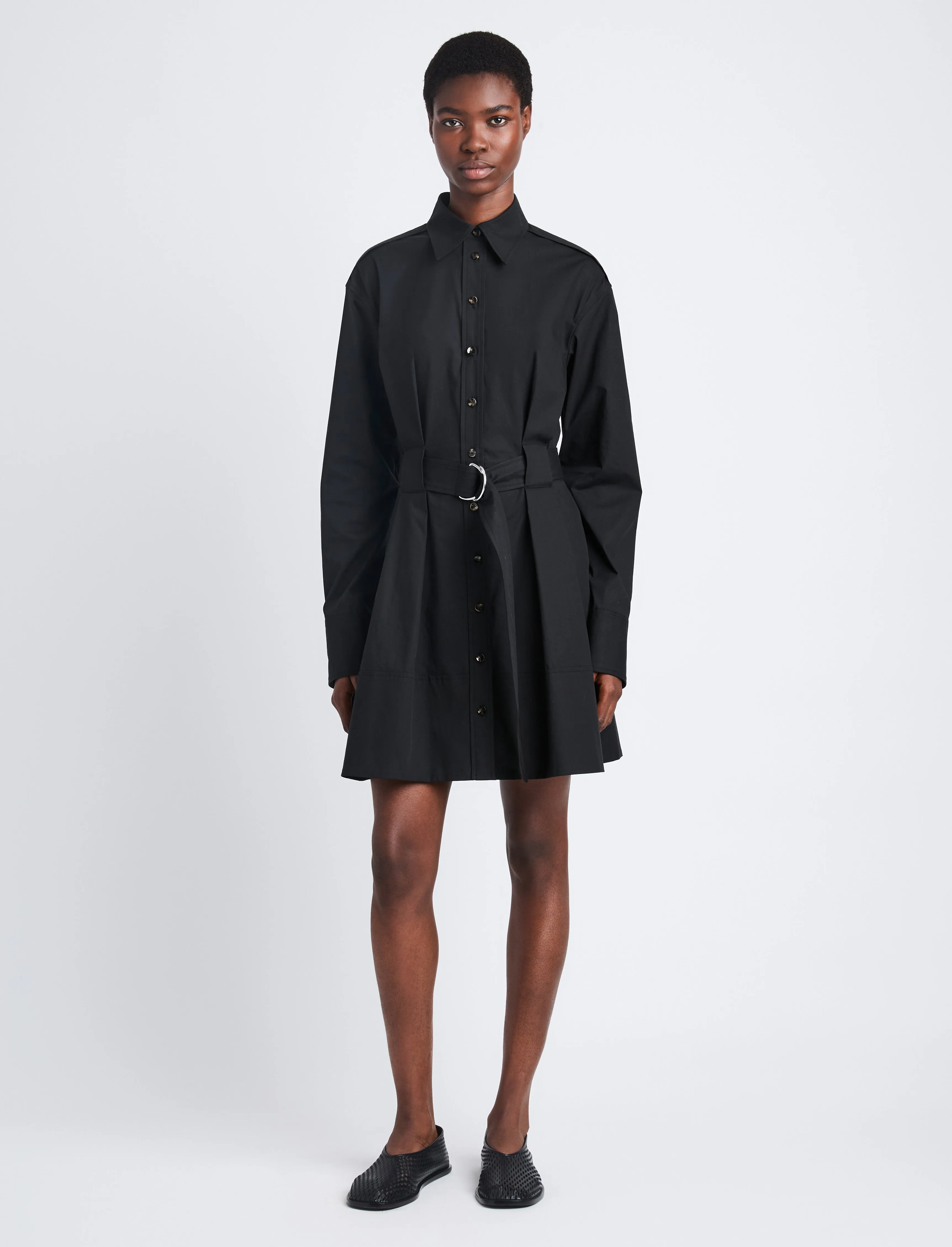 Viola Dress in Compact Poplin sold by Proenza Schouler product image thumbnail 2