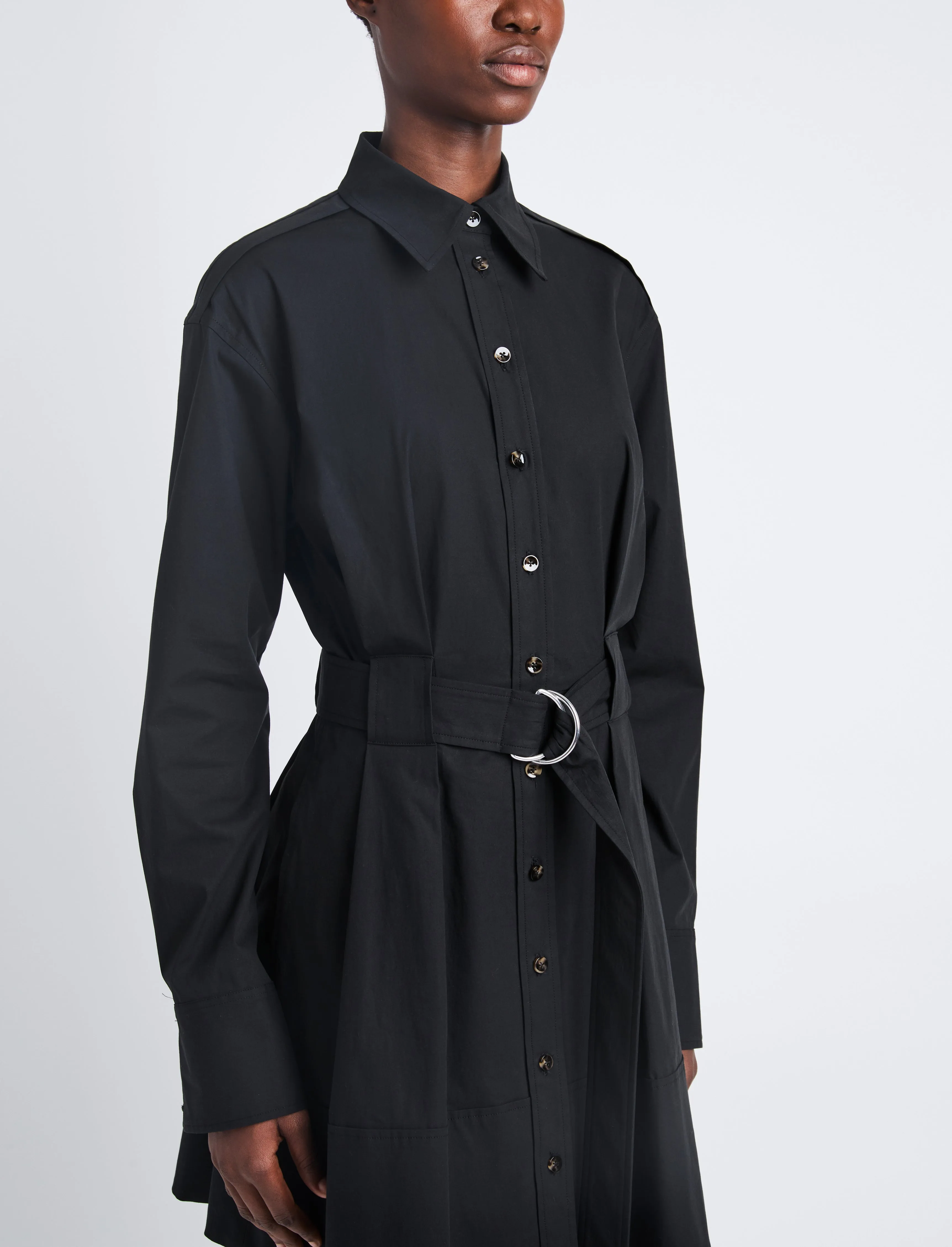 Viola Dress in Compact Poplin sold by Proenza Schouler product image thumbnail 5