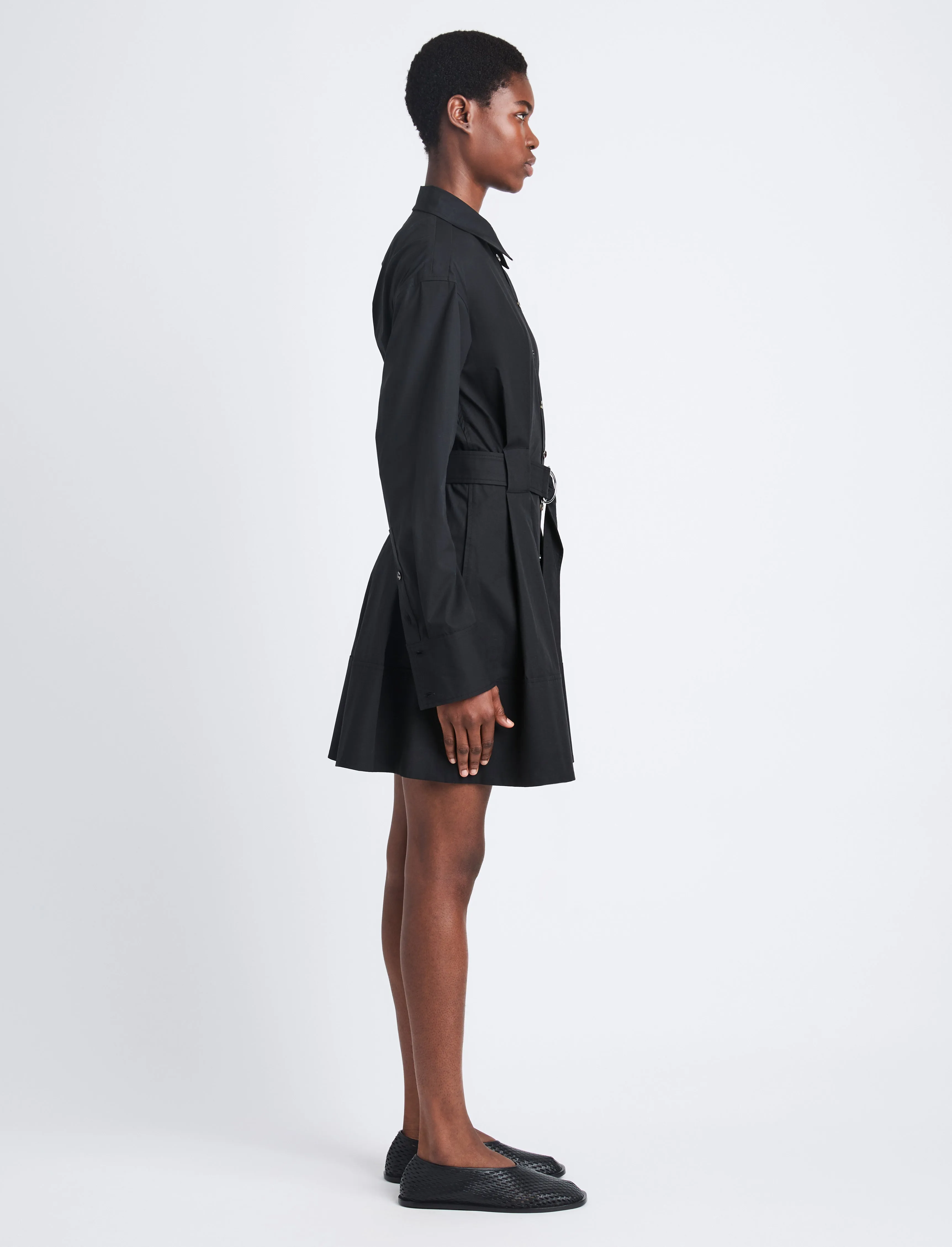 Viola Dress in Compact Poplin sold by Proenza Schouler product image thumbnail 3