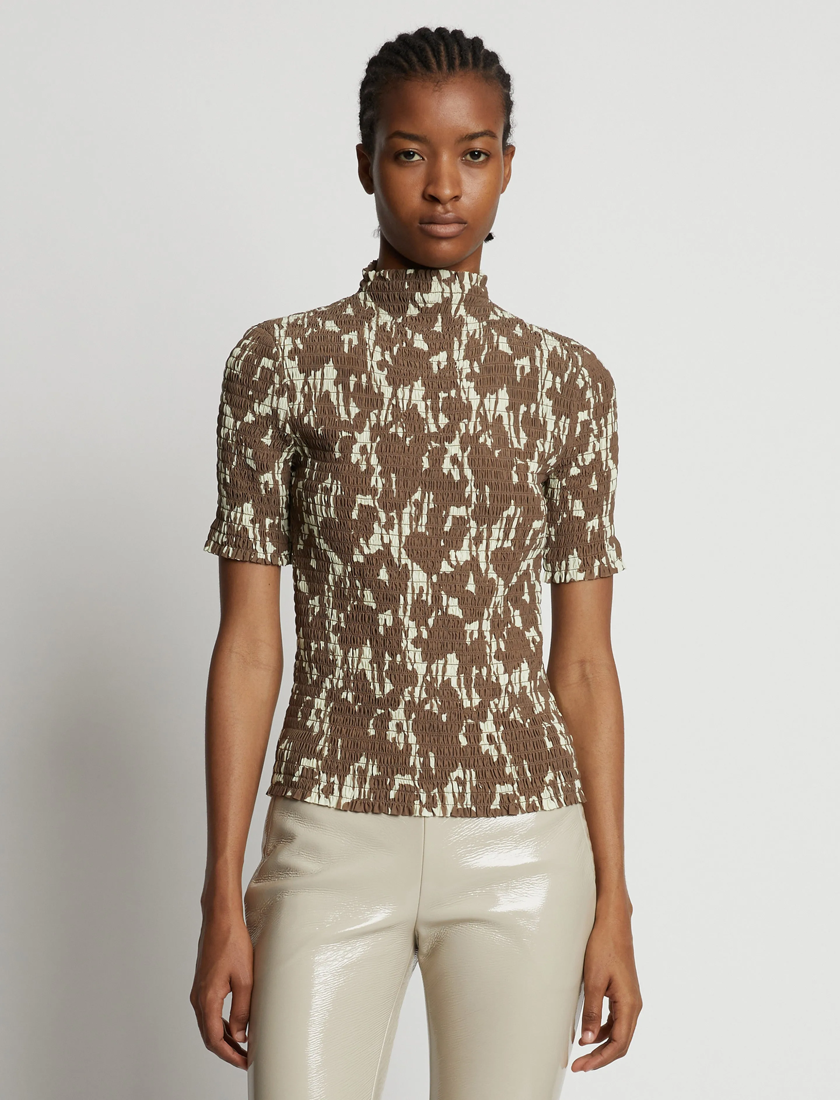 Viscose Flou Smocked Top sold by Proenza Schouler product image thumbnail 2