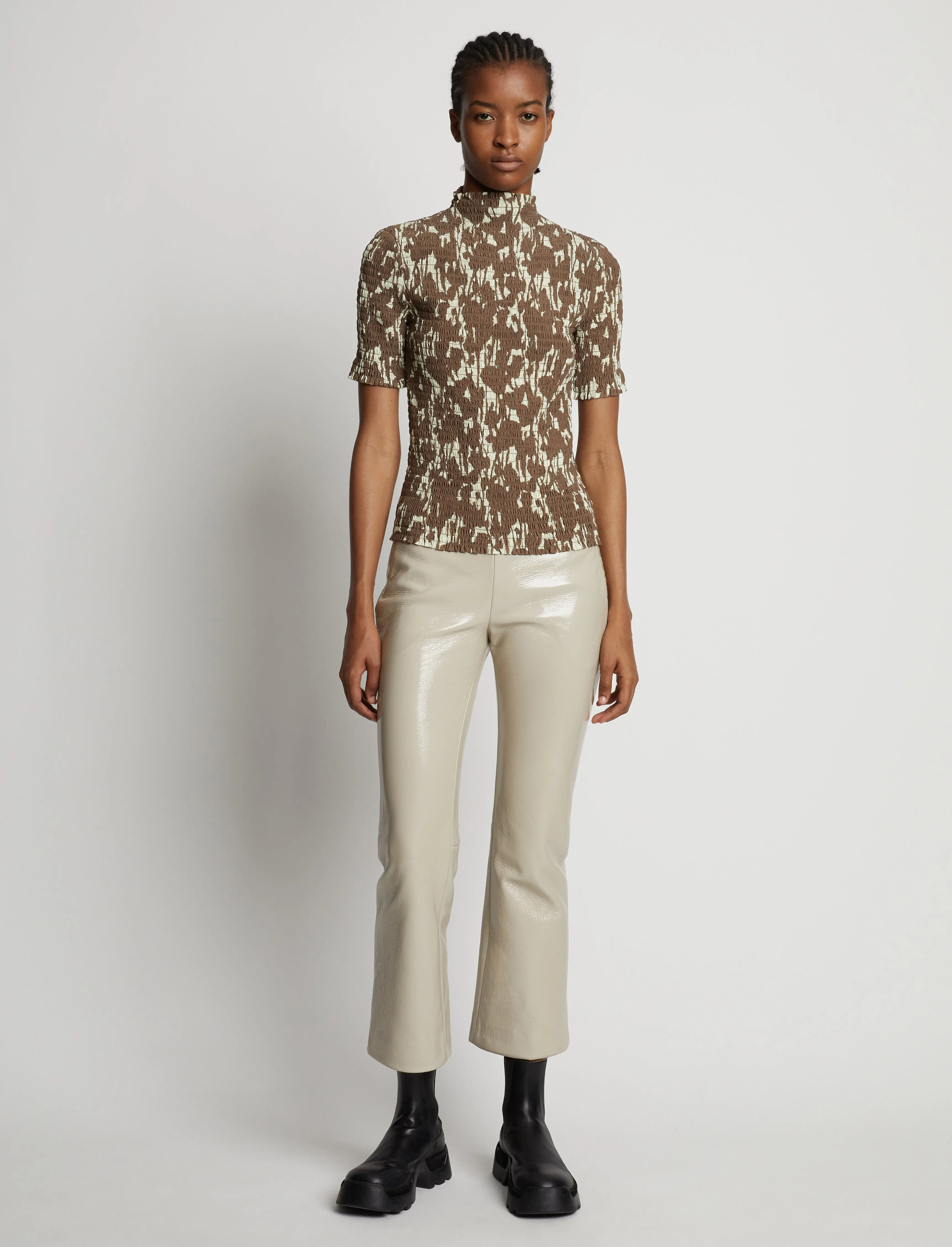 Viscose Flou Smocked Top sold by Proenza Schouler product image thumbnail 3