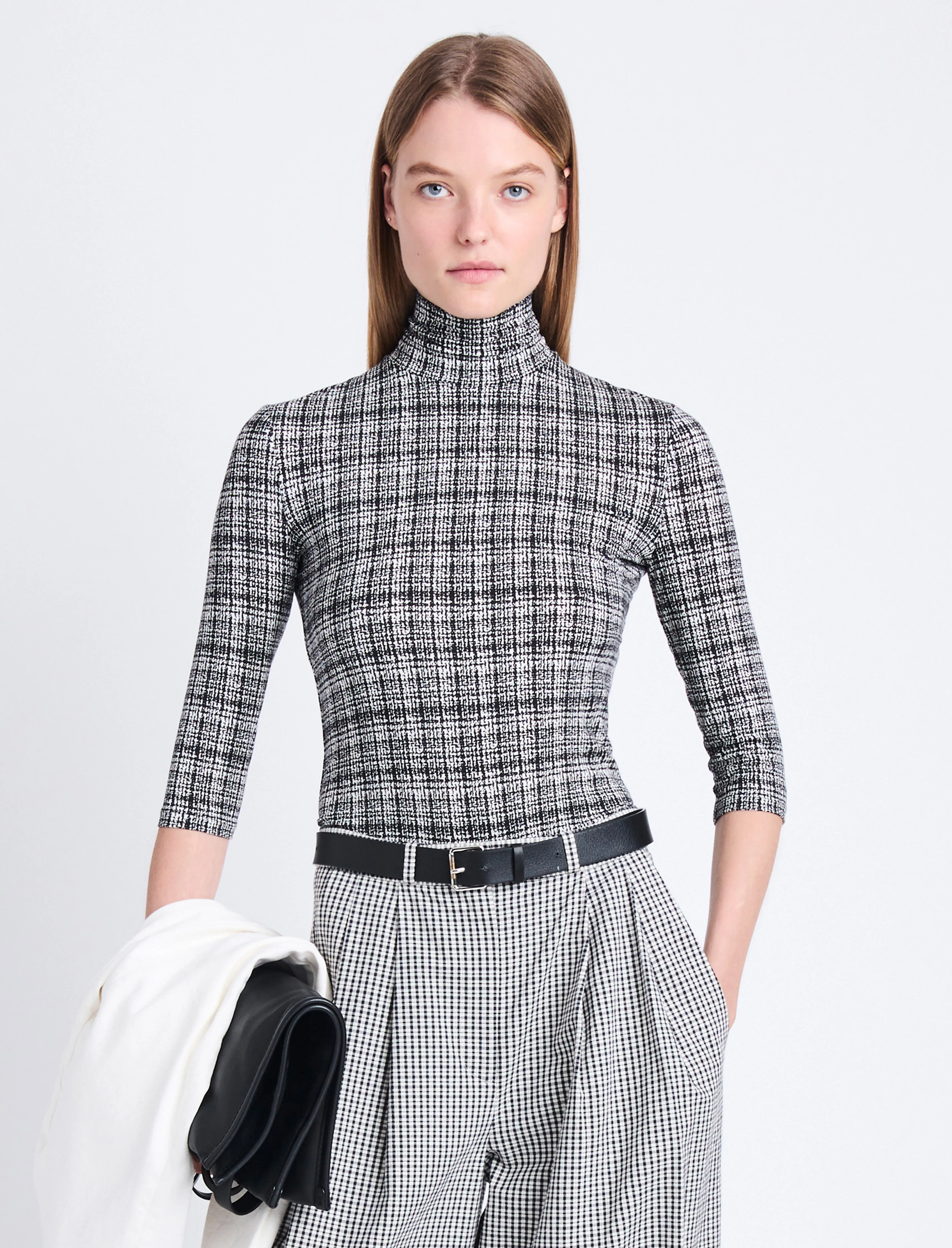 Amiri Top in Painted Grid Jersey sold by Proenza Schouler product image thumbnail 2