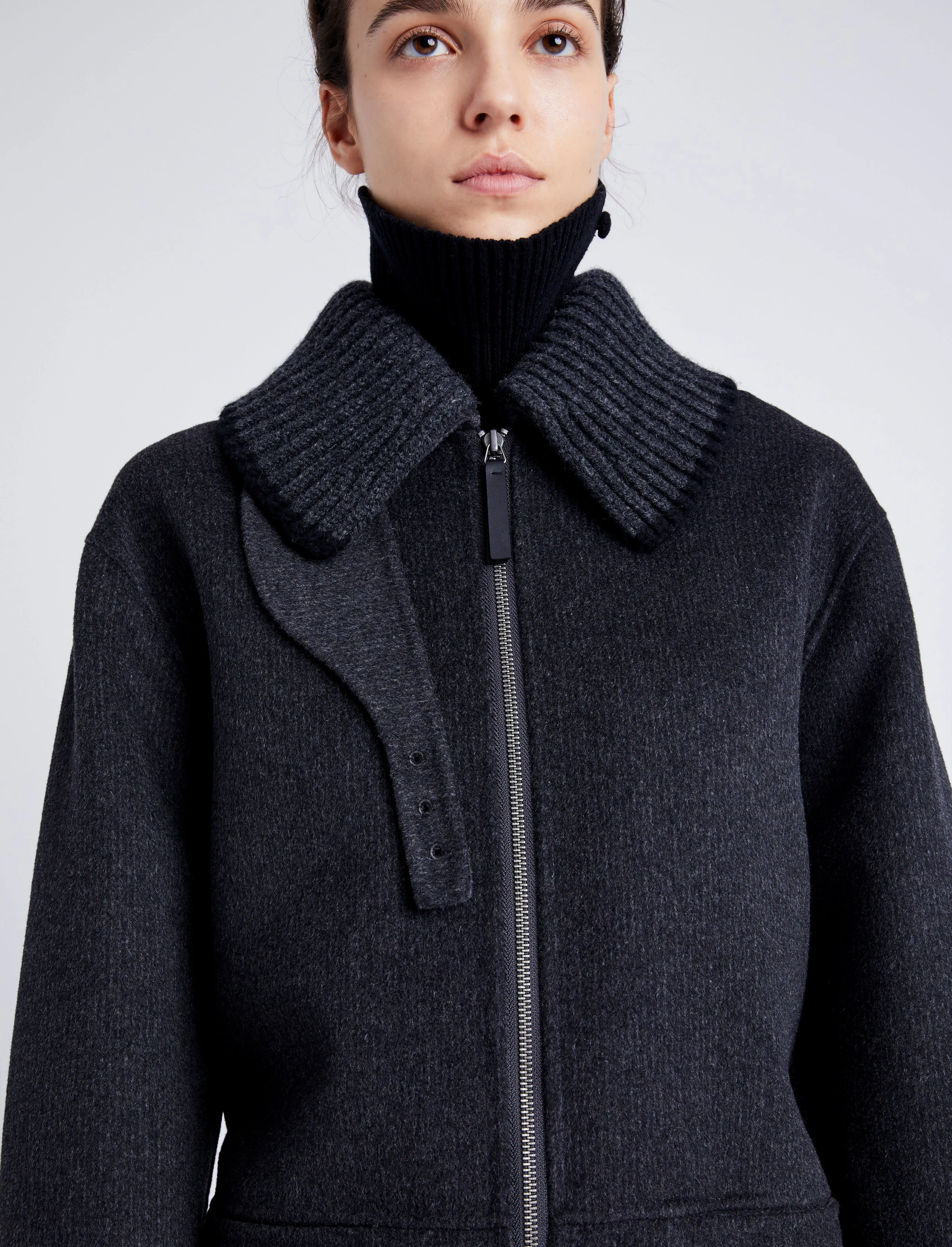 Poppy Jacket in Pinstripe Melton sold by Proenza Schouler product image thumbnail 5