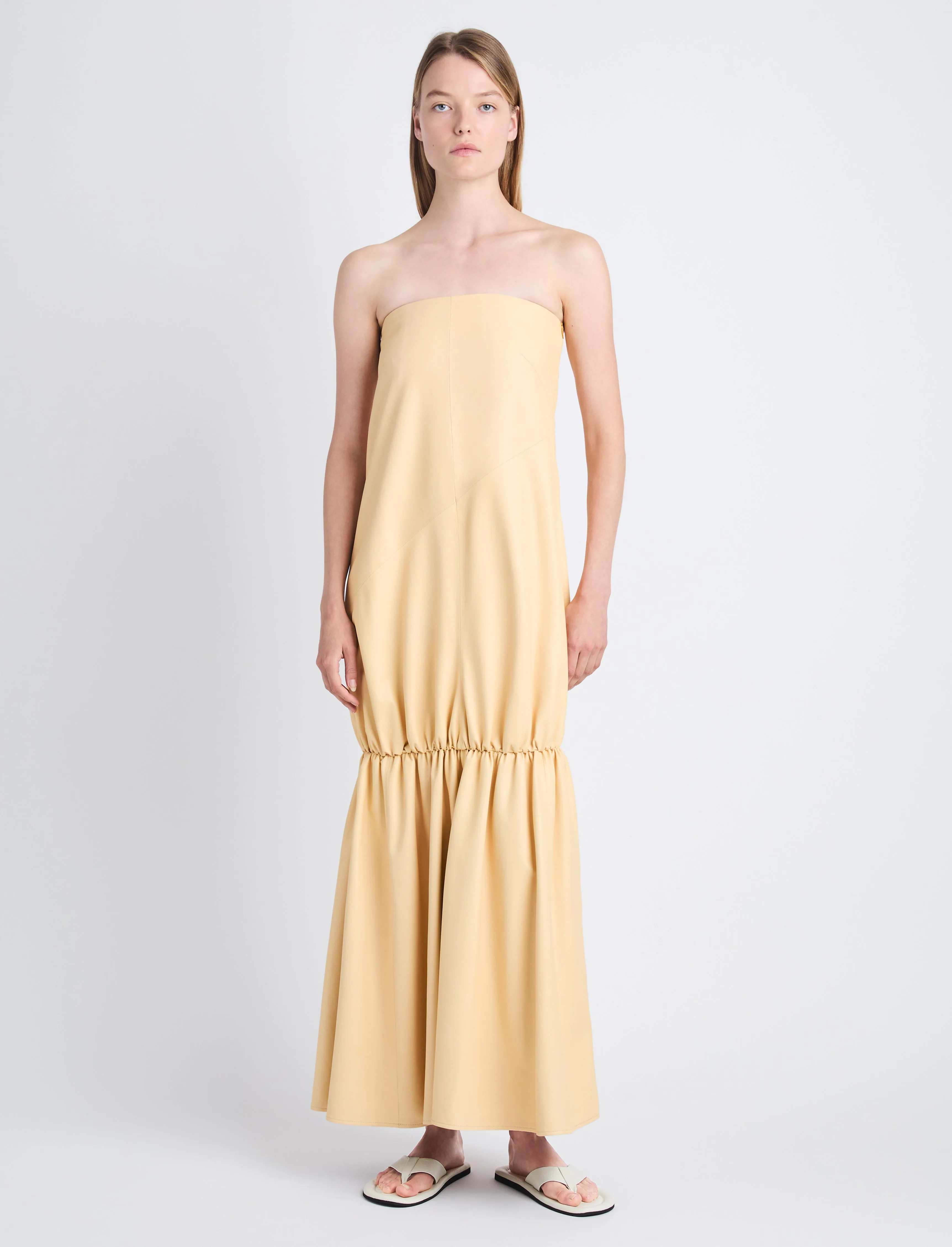 Margot Strapless Dress in Glossy Leather sold by Proenza Schouler product image thumbnail 2