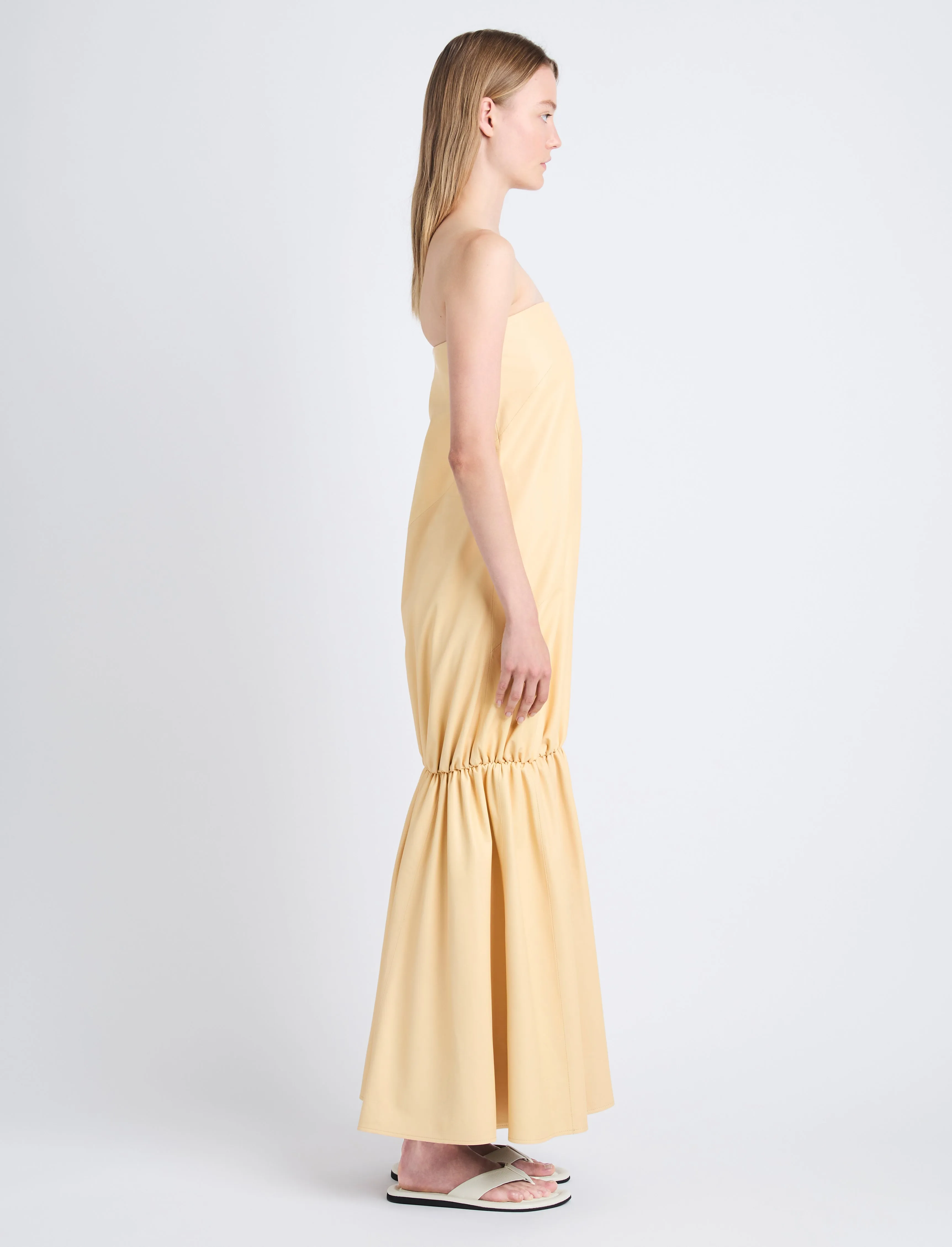 Margot Strapless Dress in Glossy Leather sold by Proenza Schouler product image thumbnail 3