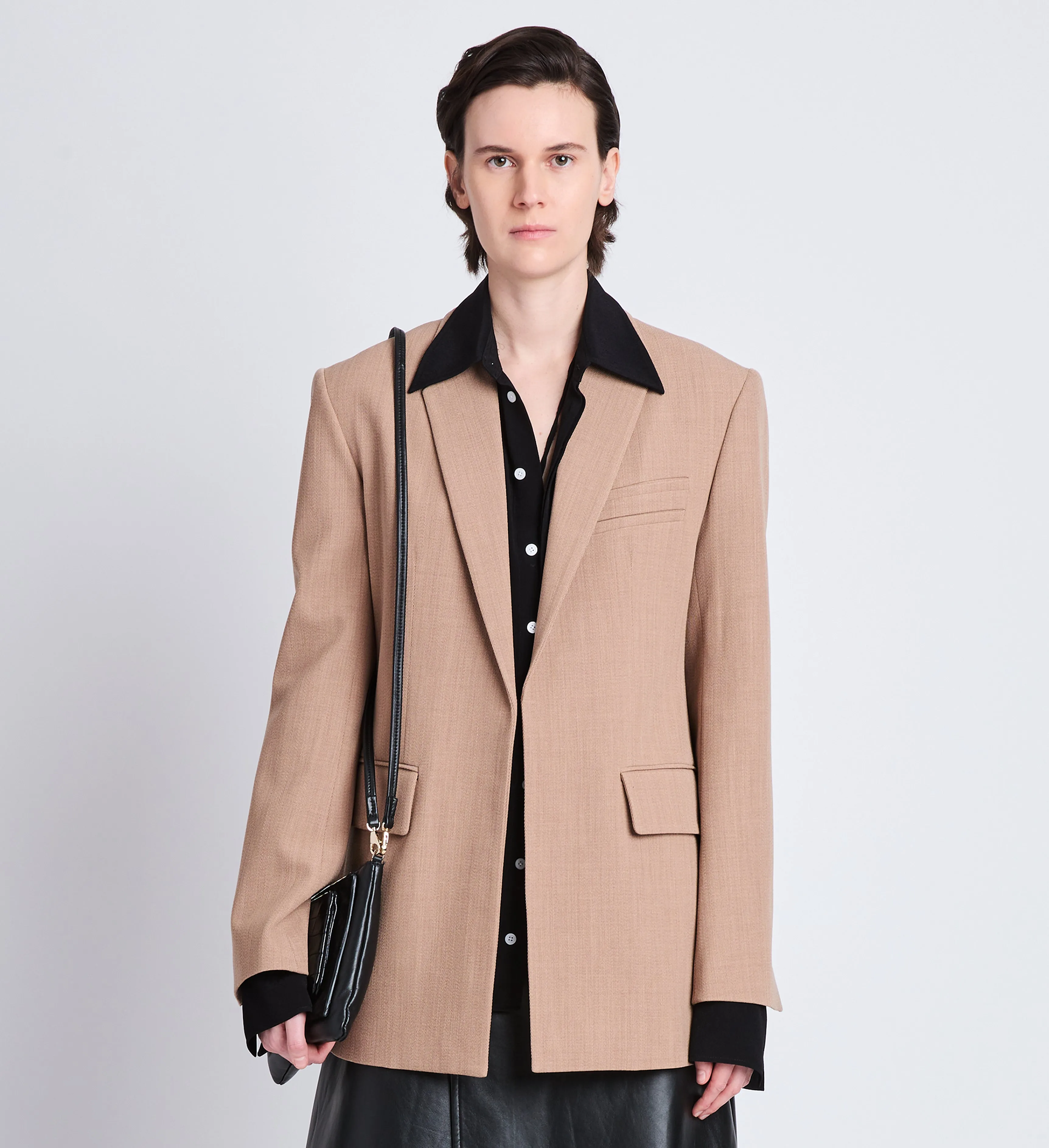 Laurie Jacket in Wool Melange sold by Proenza Schouler product image thumbnail 2
