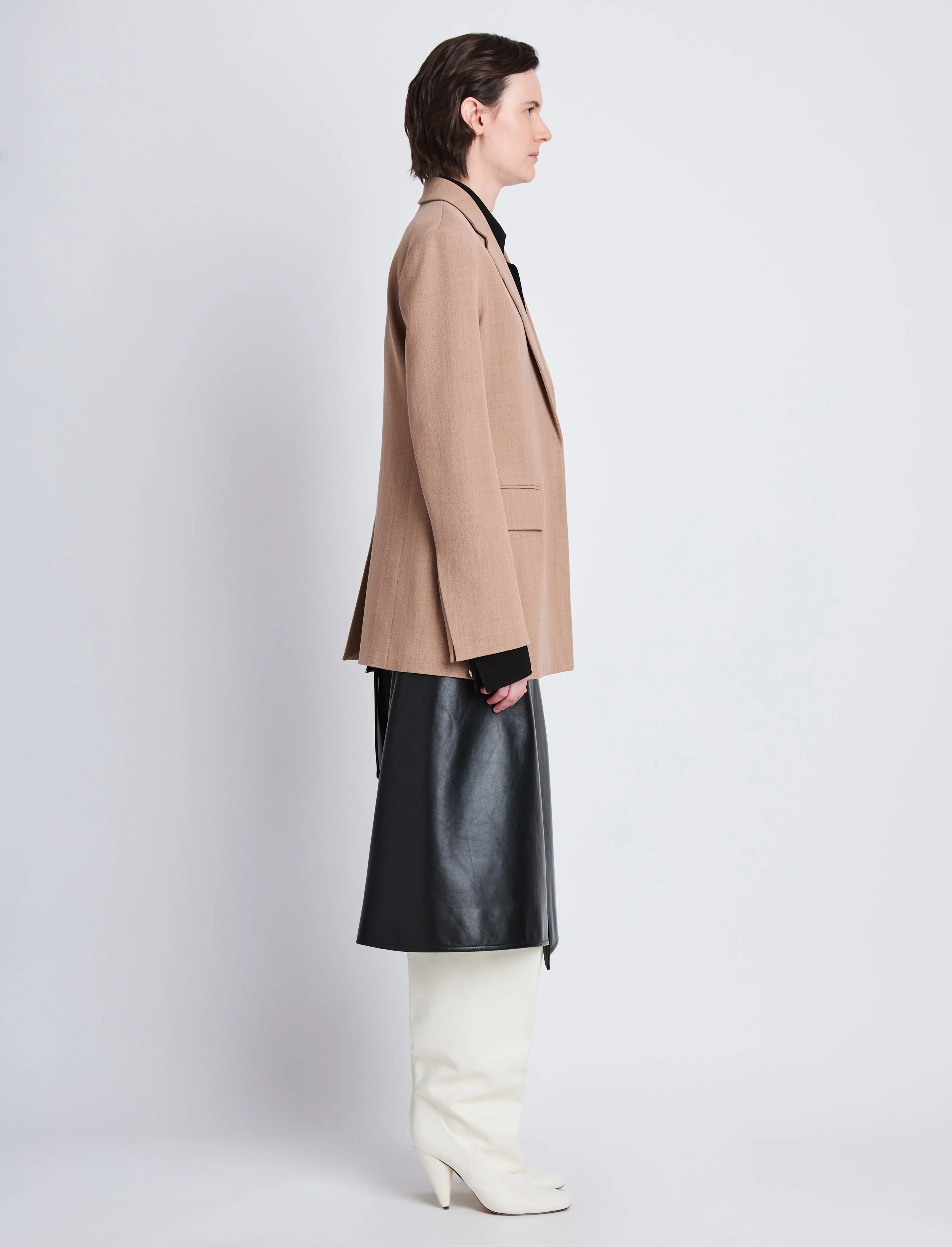 Laurie Jacket in Wool Melange sold by Proenza Schouler product image thumbnail 4