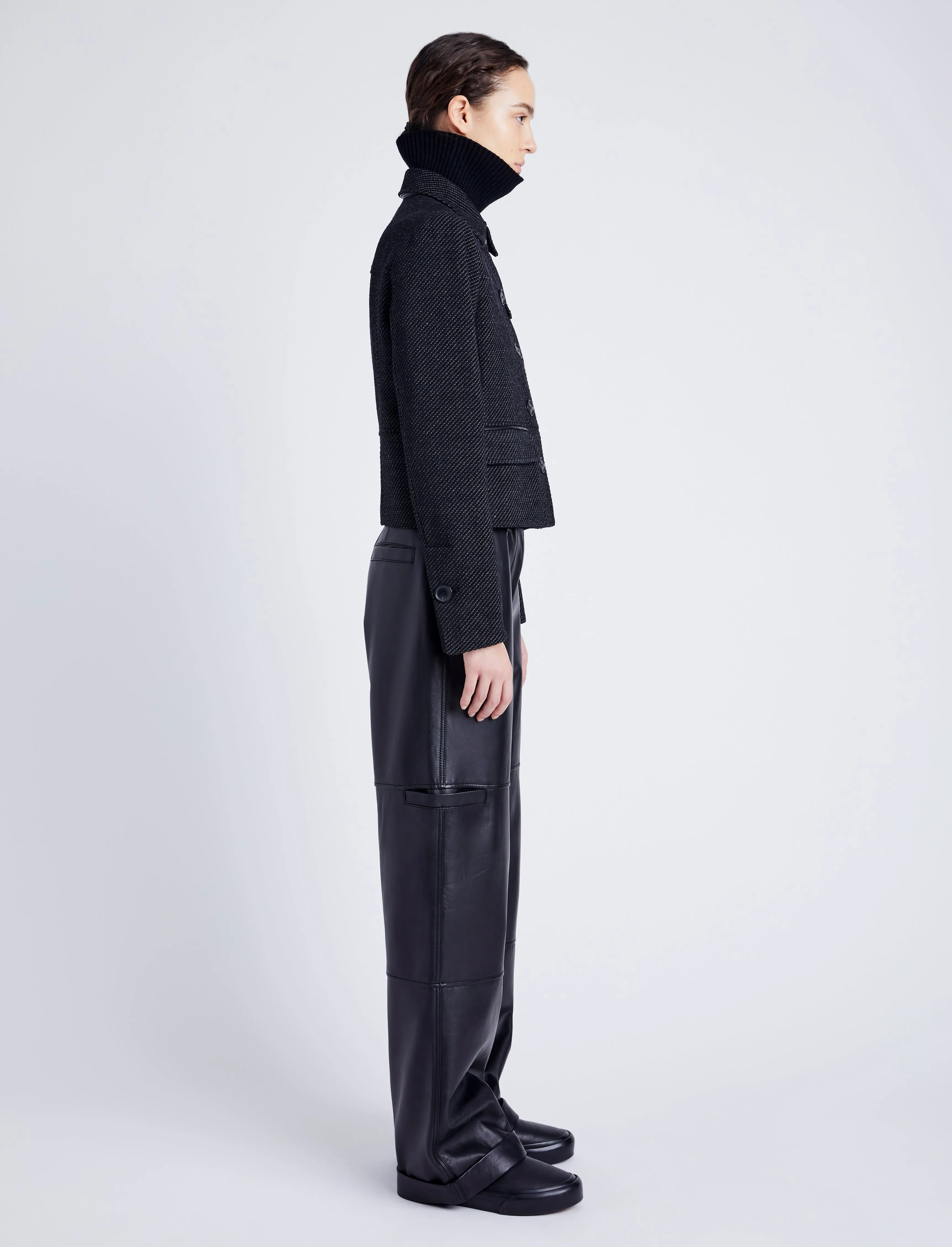 Colette Jacket in Soft Twill Coating sold by Proenza Schouler product image thumbnail 4