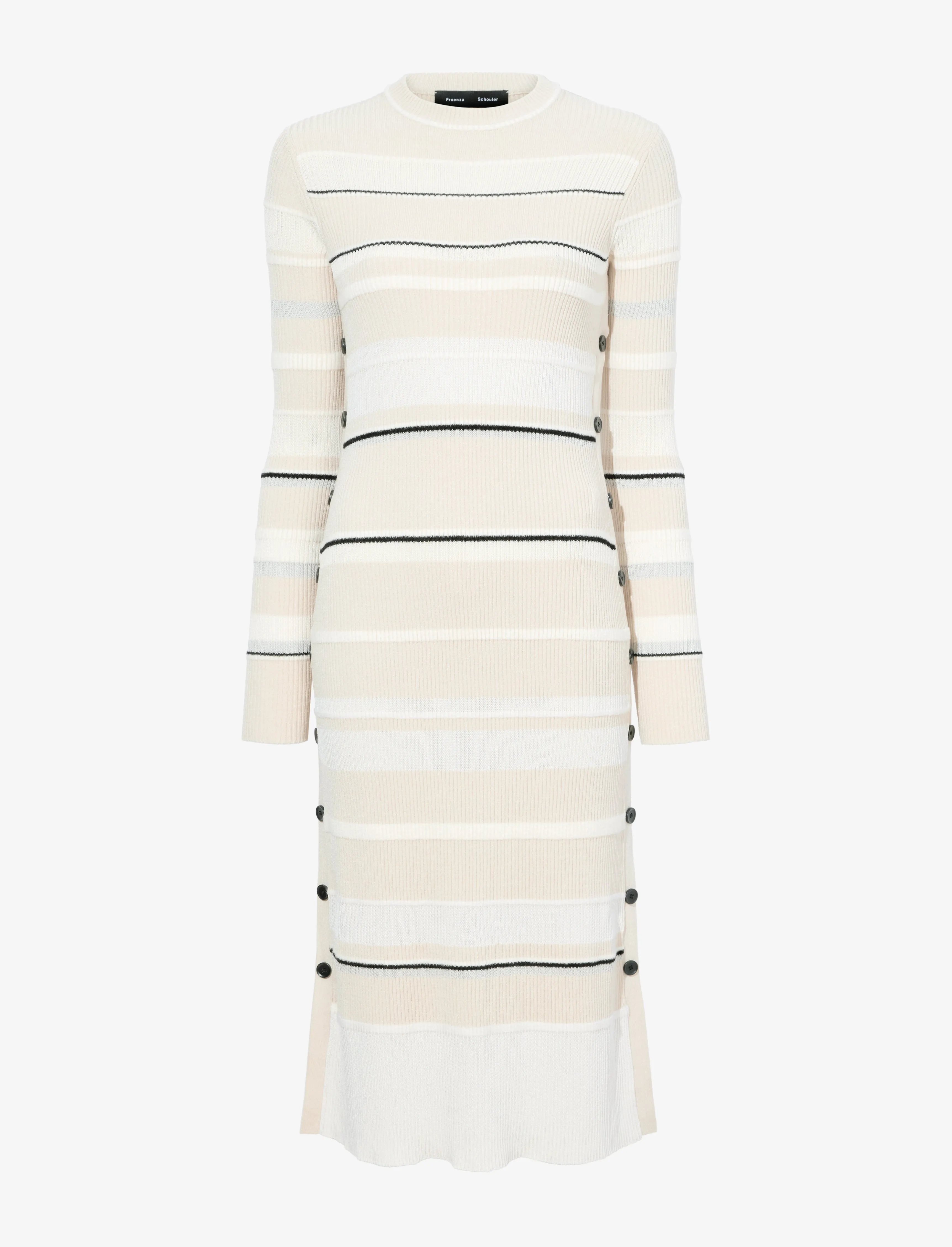 Rachel Dress in Textured Striped Knit sold by Proenza Schouler