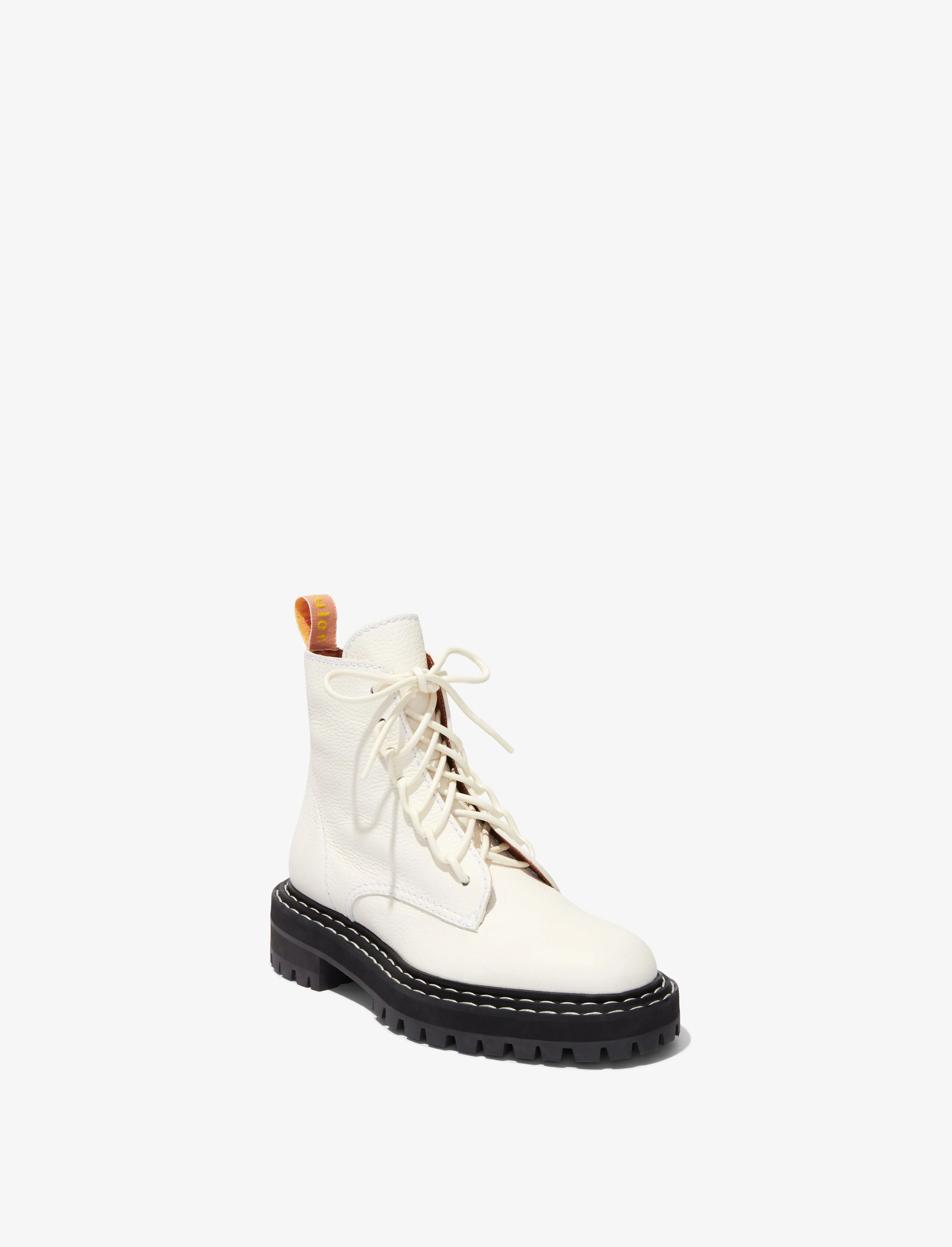 Lug Sole Combat Boots in Grainy Leather sold by Proenza Schouler product image thumbnail 2