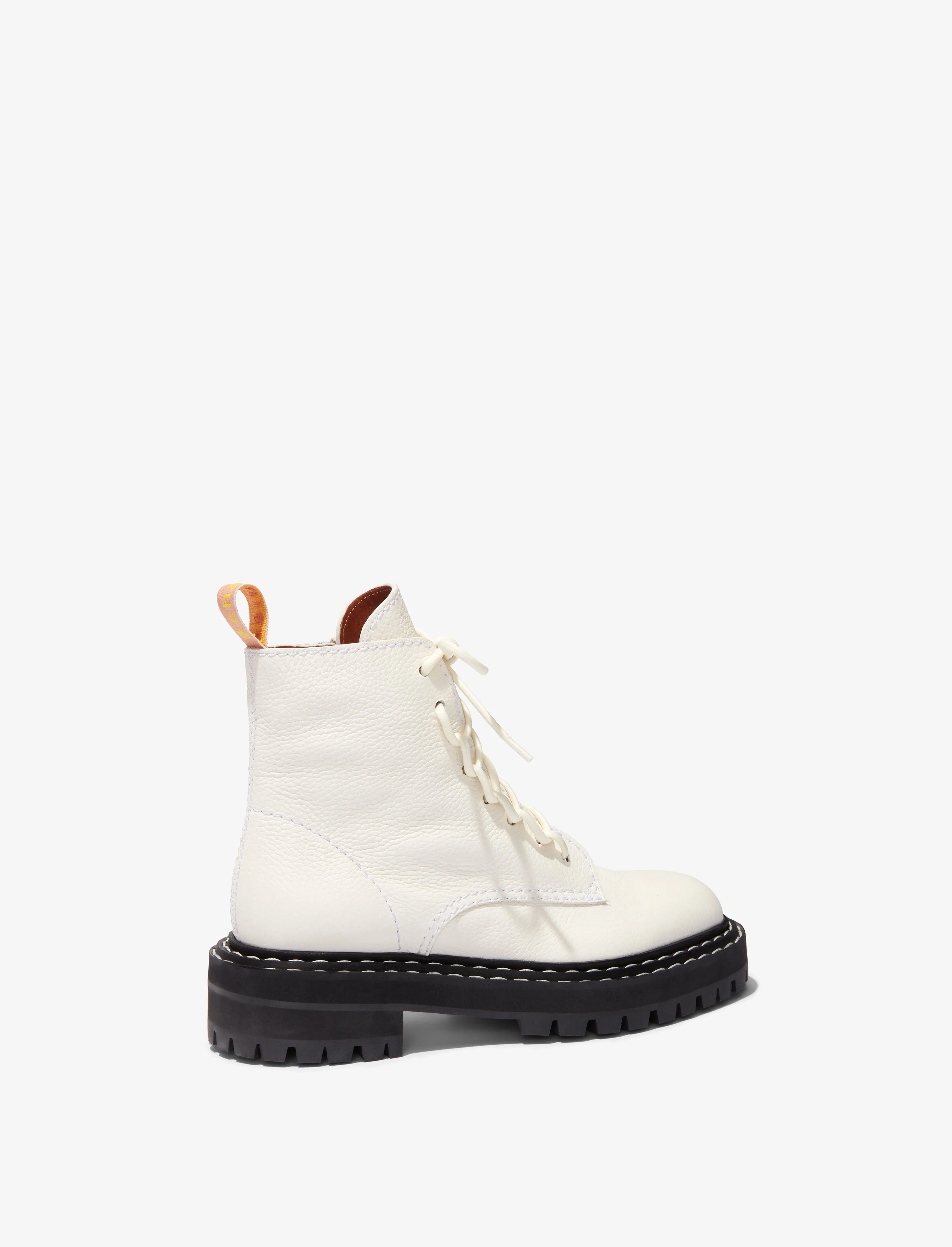Lug Sole Combat Boots in Grainy Leather sold by Proenza Schouler product image thumbnail 3